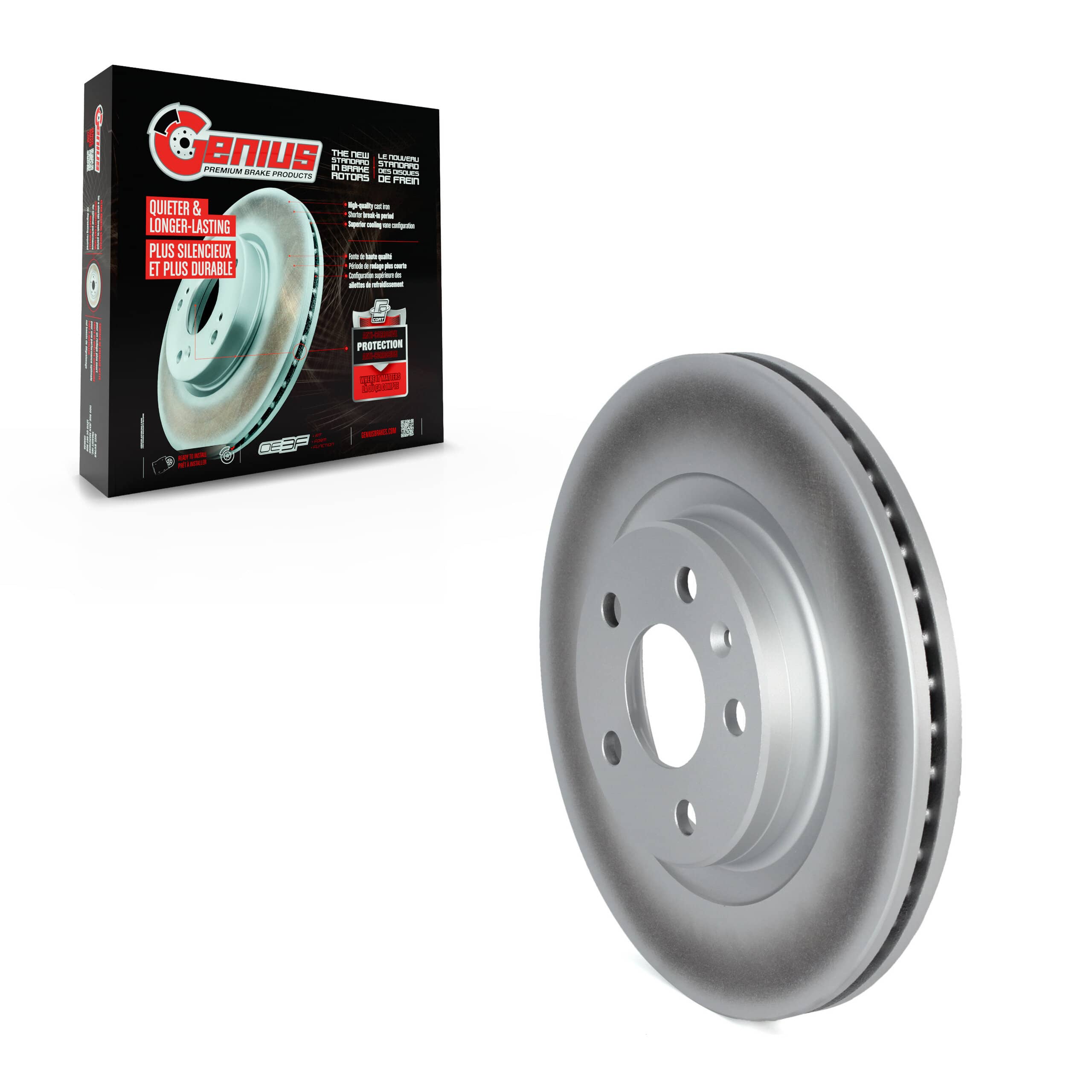 Genius - GCR-982591 - Front Disc Brake Rotor