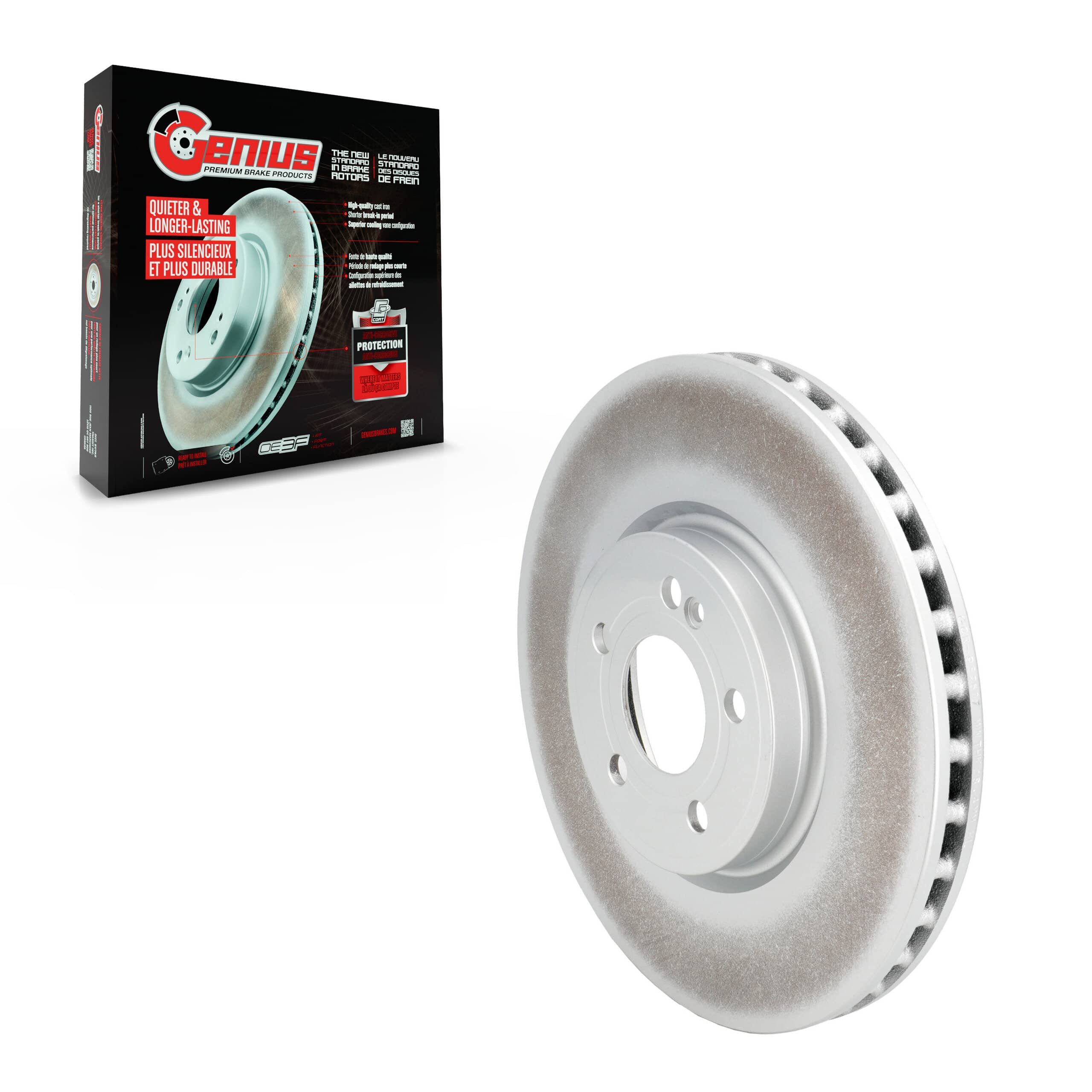 Genius - GCR-982607 - Front Disc Brake Rotor