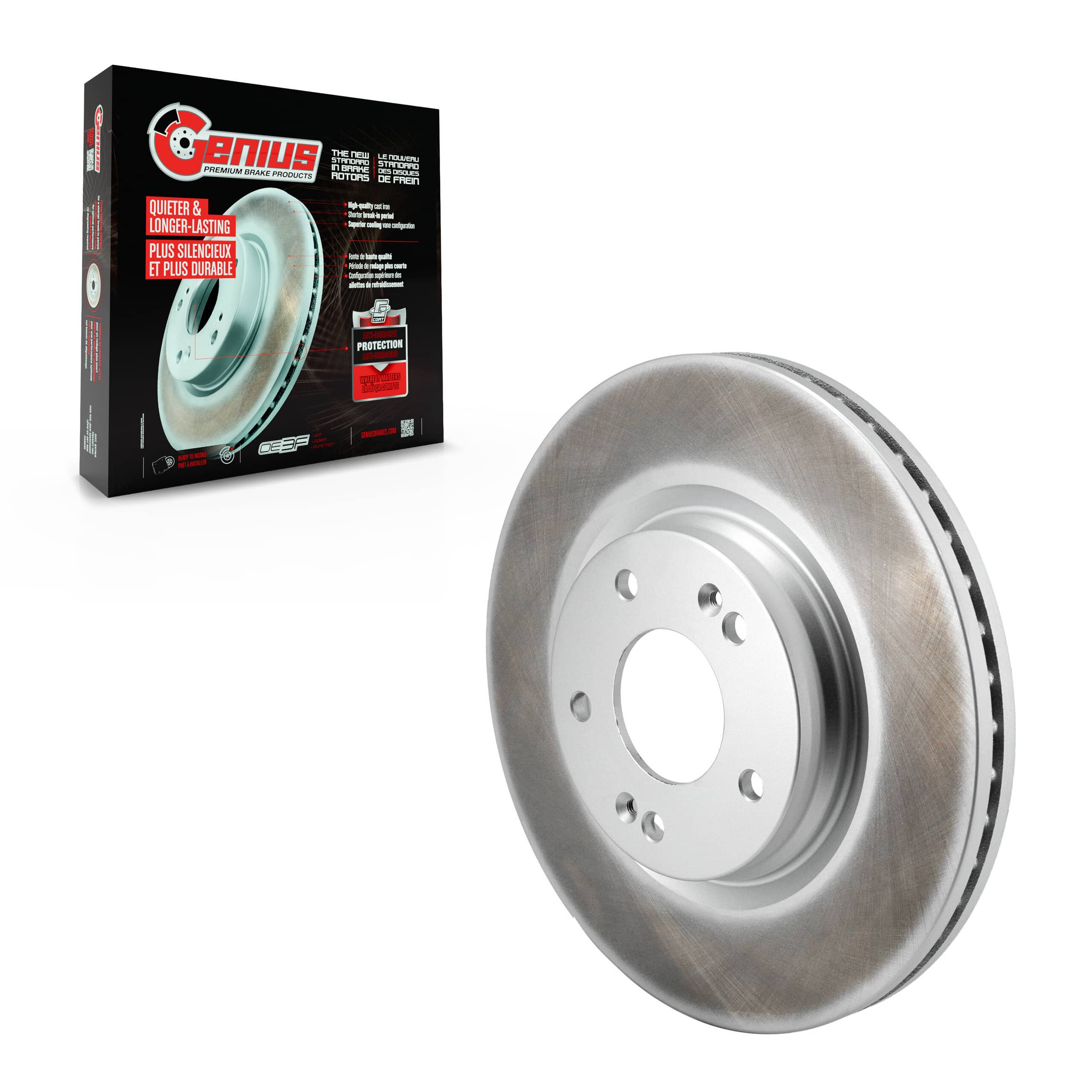 Genius - GCR-982703 - Front Disc Brake Rotor