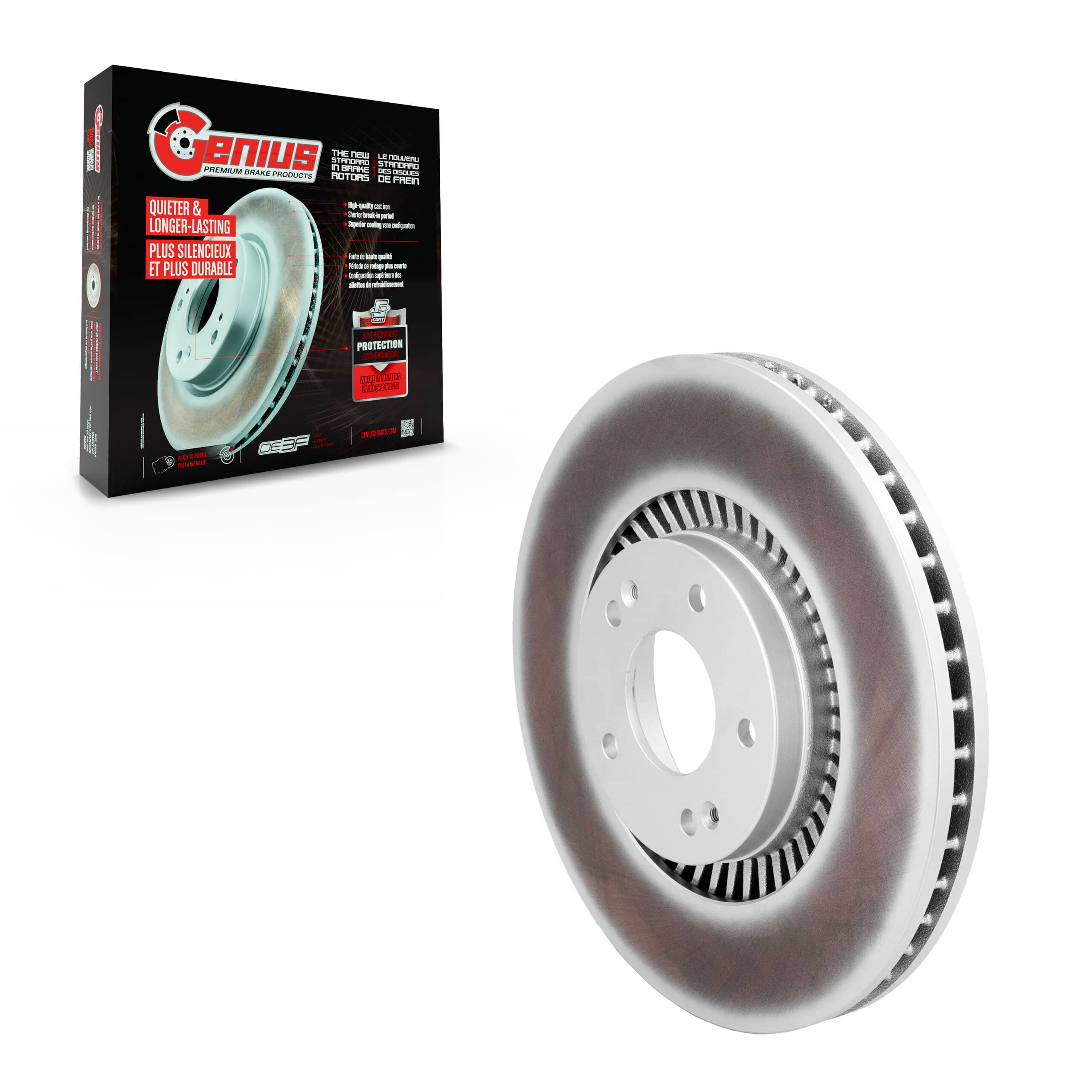 Genius - GCR-982818 - Front Disc Brake Rotor