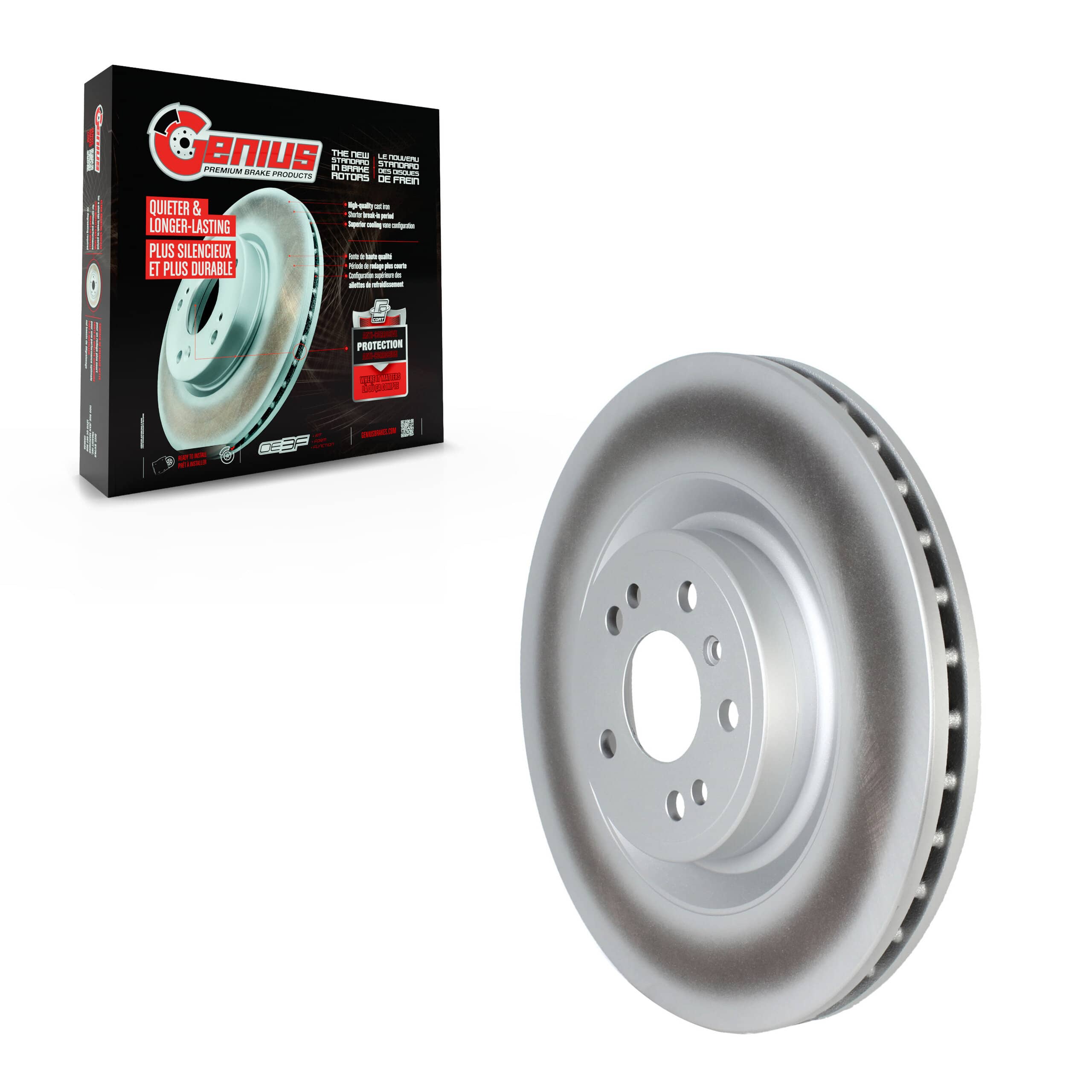 Genius - GCR-G8197 - Front Disc Brake Rotor
