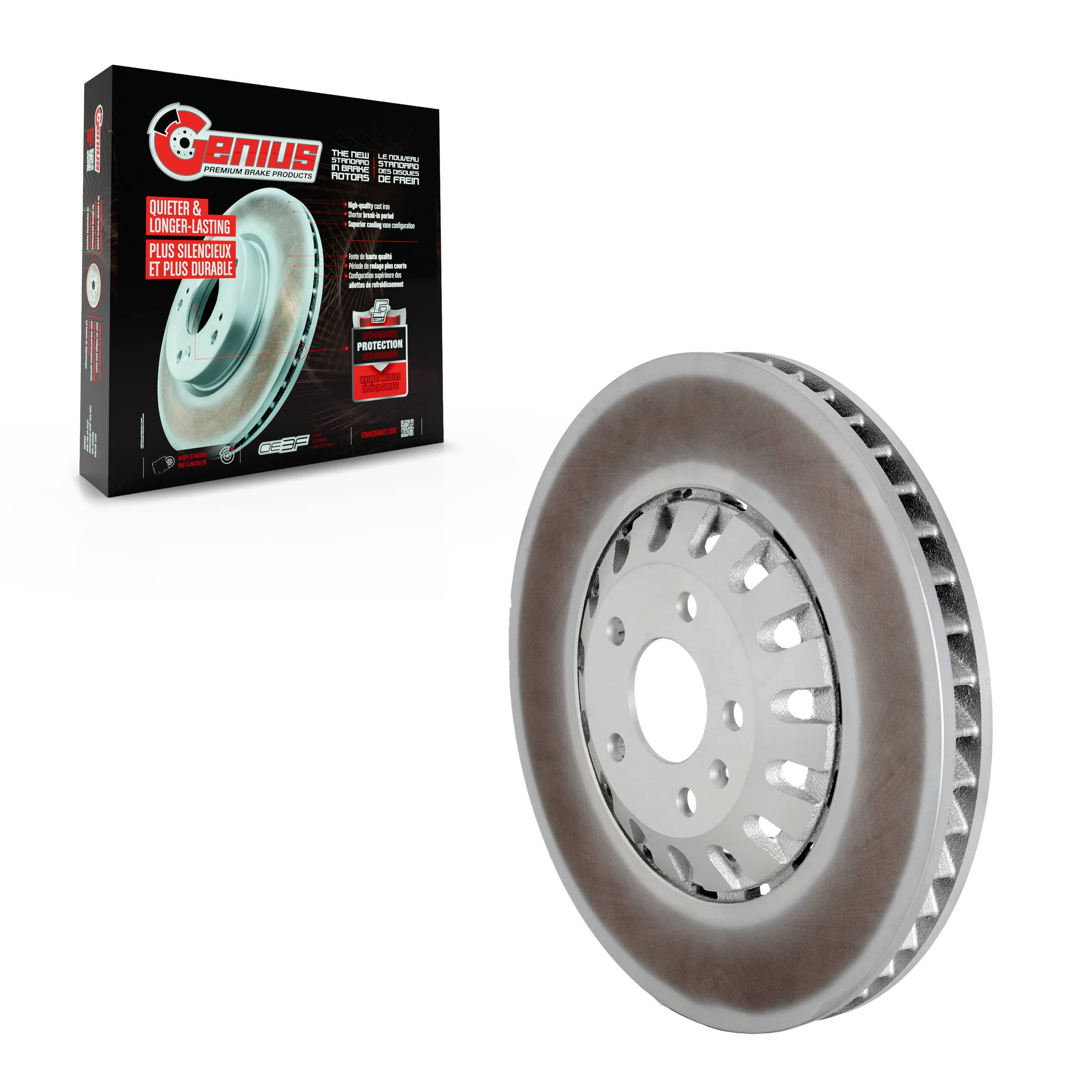 Genius - GCR-G8348 - Front Disc Brake Rotor
