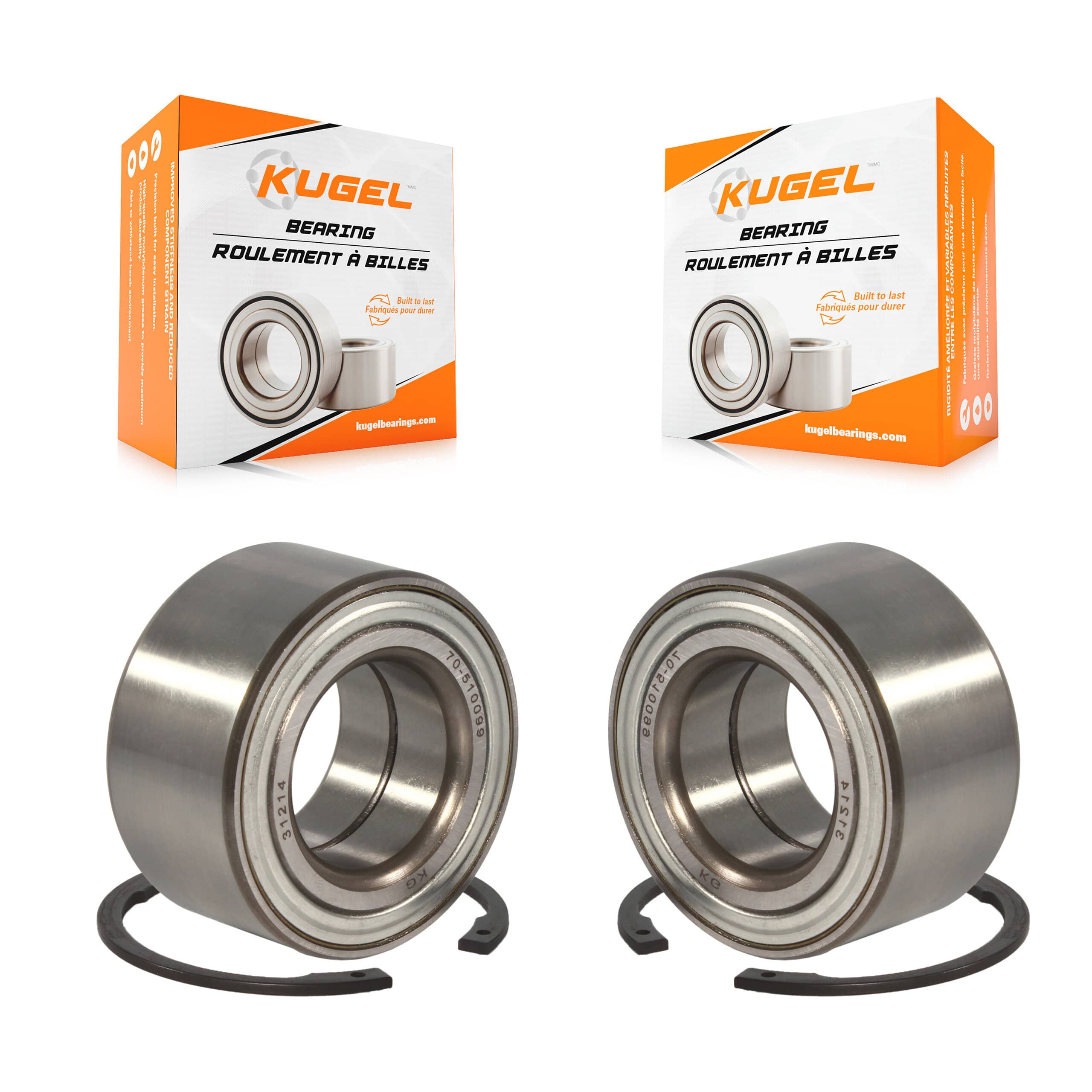 Kugel - K70-100536 - Front Wheel Bearing Kits