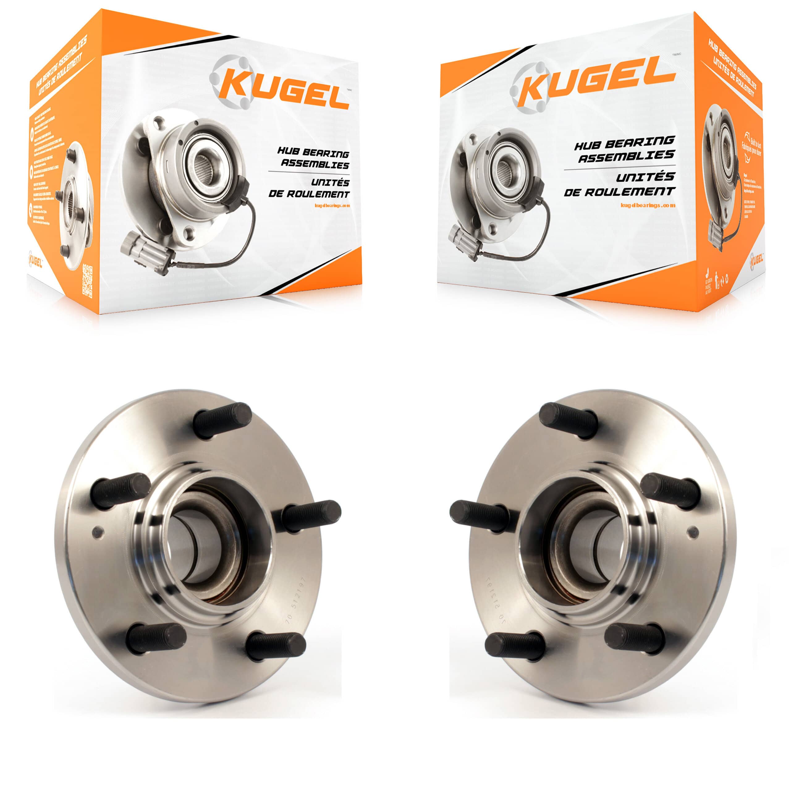 Kugel - K70-100599 - Rear Wheel Bearing and Hub Assembly Kits