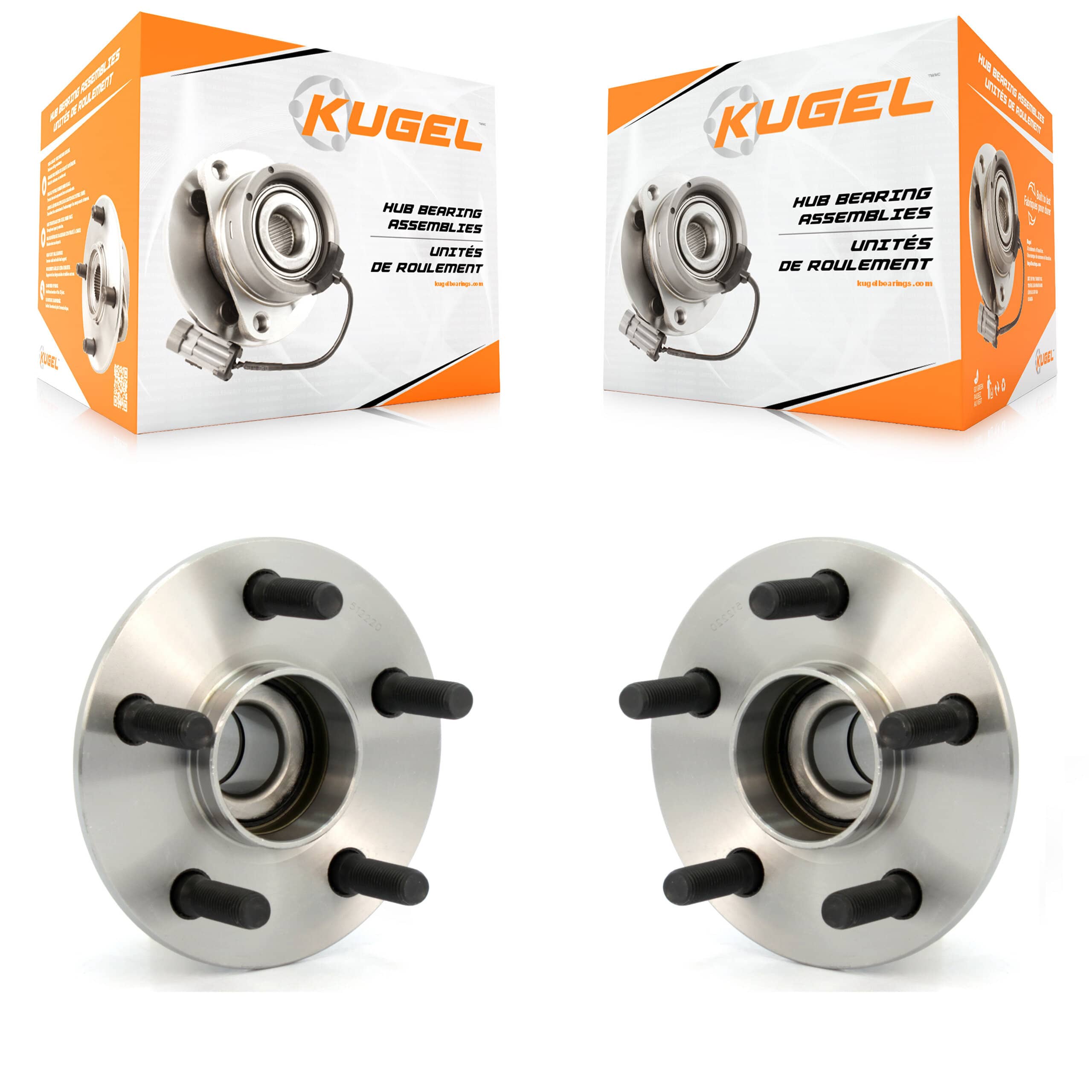 Kugel - K70-100606 - Rear Wheel Bearing and Hub Assembly Kits