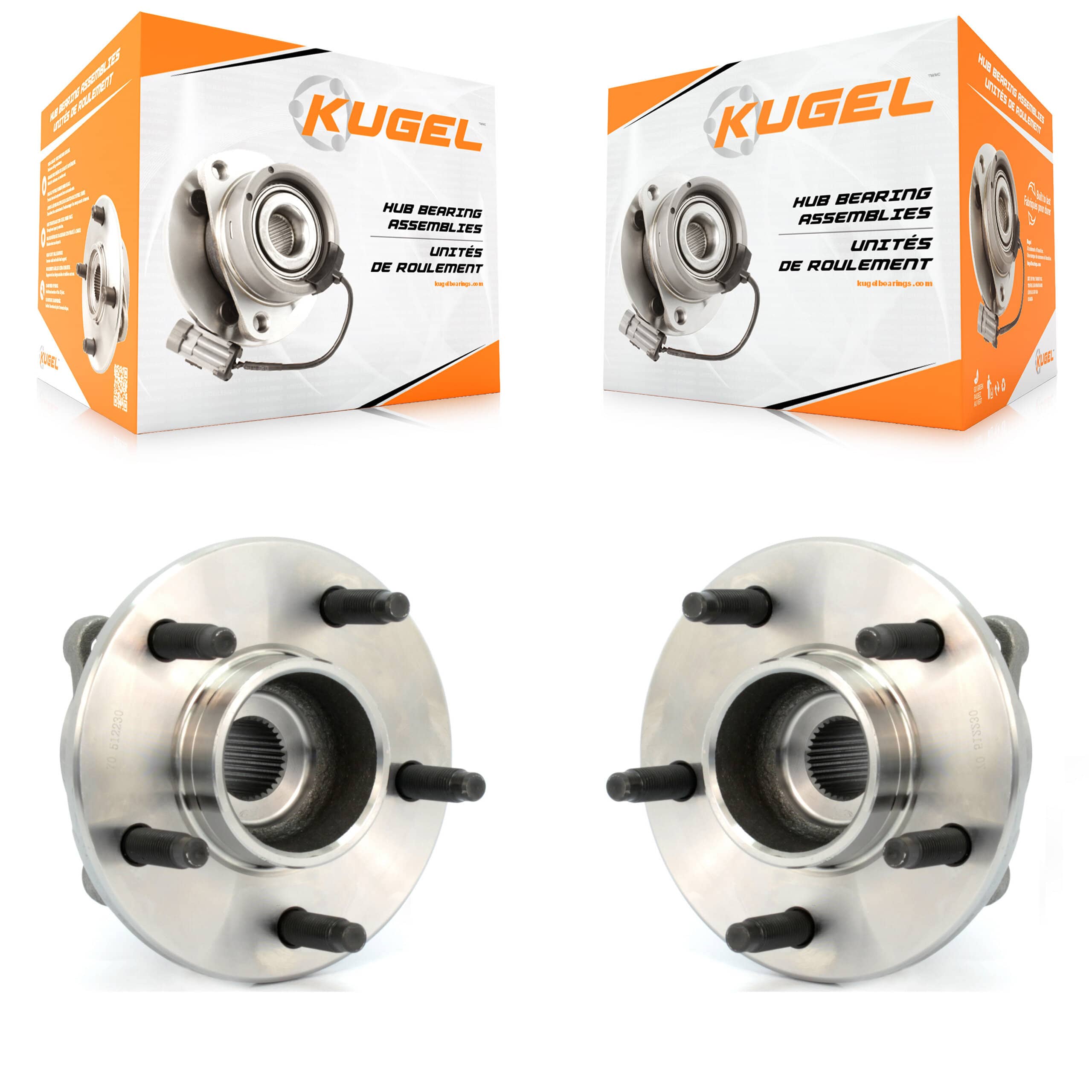 Kugel - K70-100610 - Rear Wheel Bearing and Hub Assembly Kits