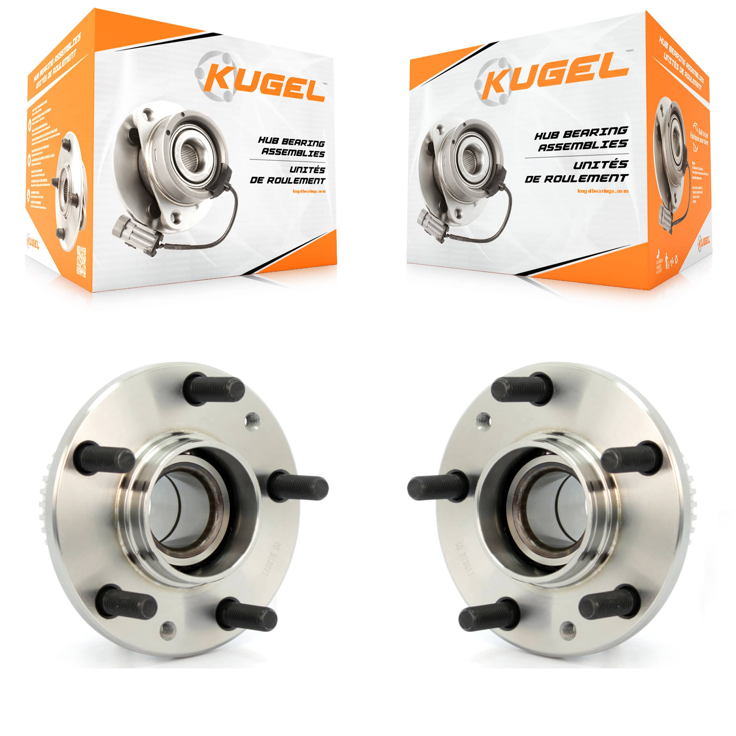 Kugel - K70-100627 - Rear Wheel Bearing and Hub Assembly Kits