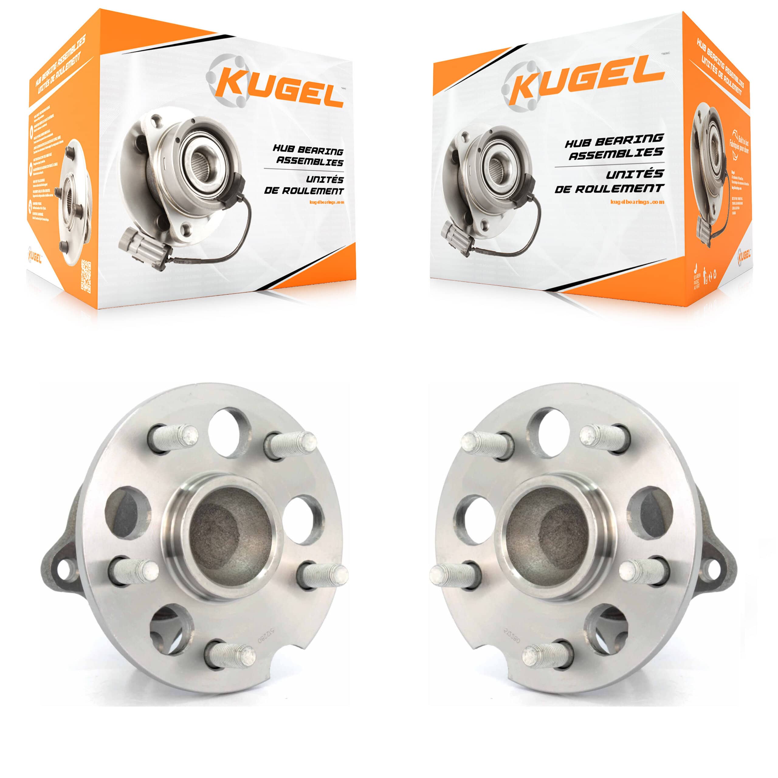 Kugel - K70-100632 - Rear Wheel Bearing and Hub Assembly Kits