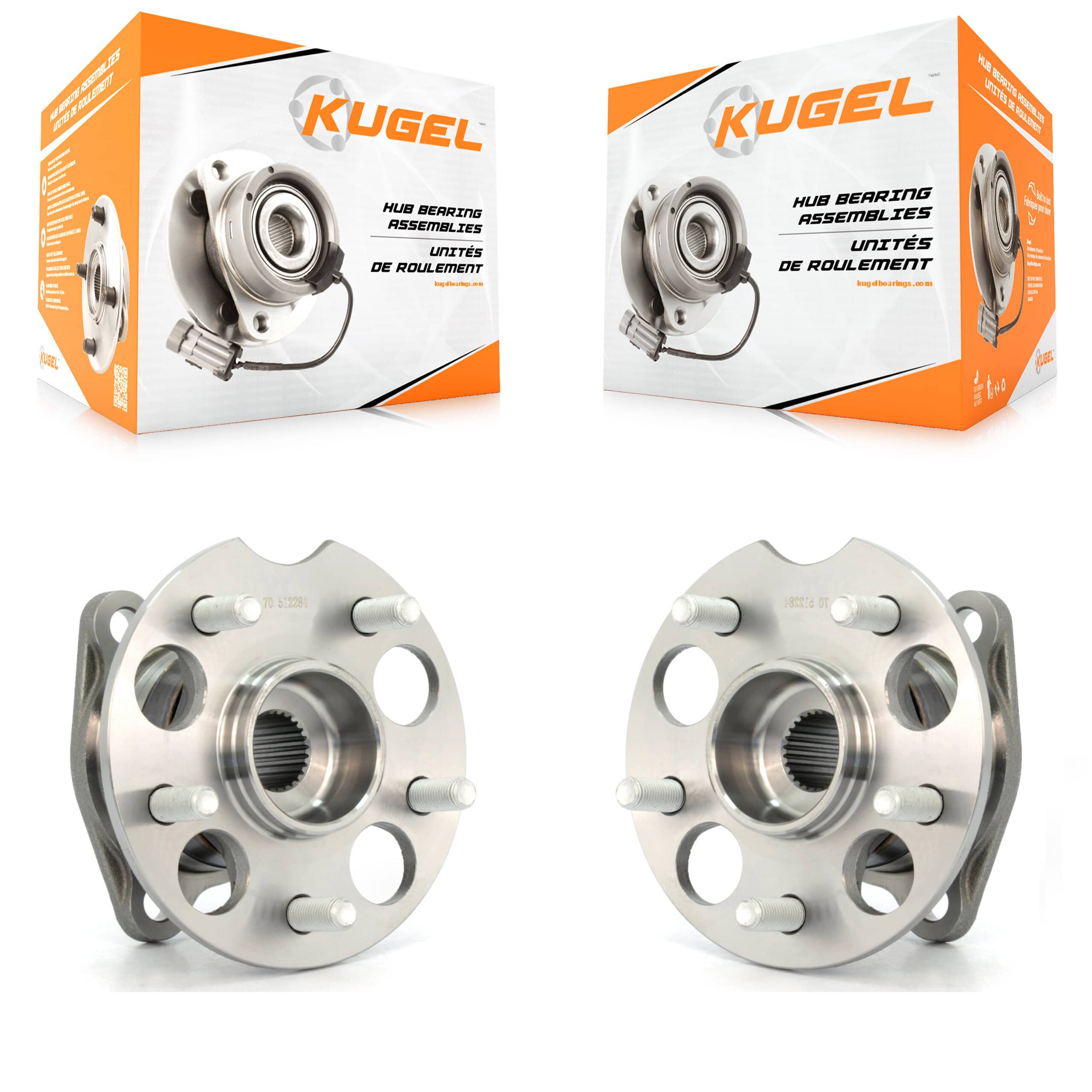 Kugel - K70-100634 - Rear Wheel Bearing and Hub Assembly Kits