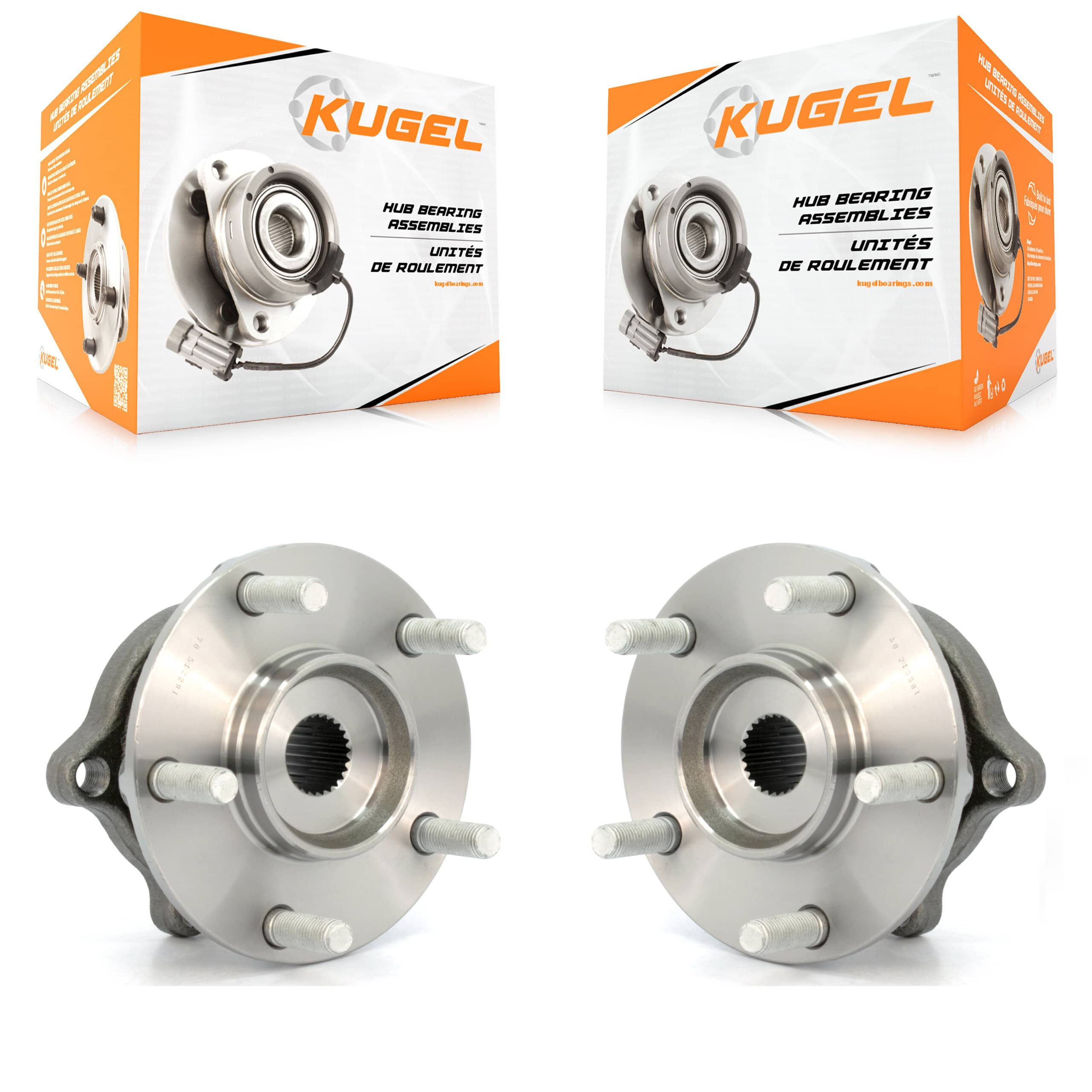 Kugel - K70-100638 - Rear Wheel Bearing and Hub Assembly Kits