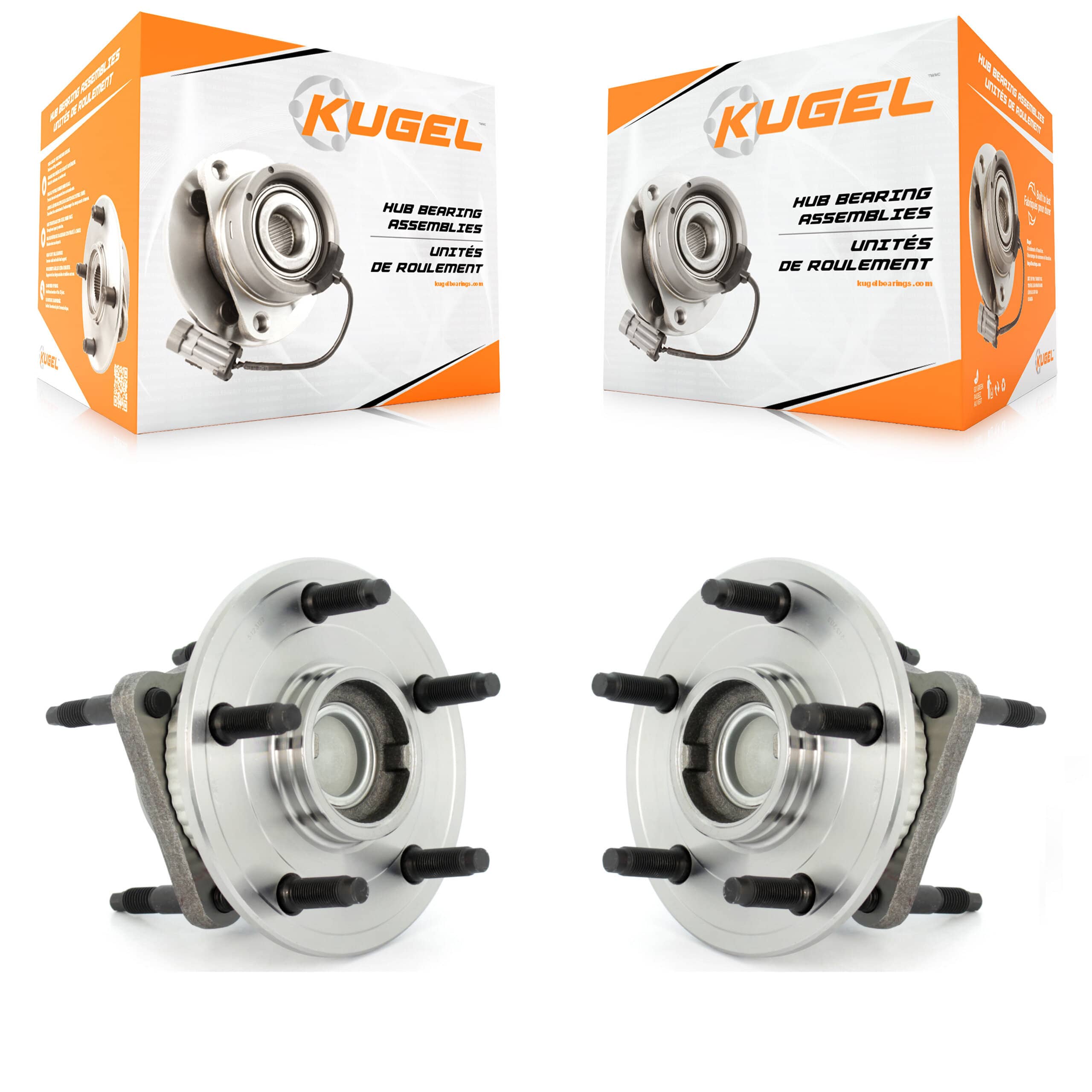 Kugel - K70-100644 - Rear Wheel Bearing and Hub Assembly Kits