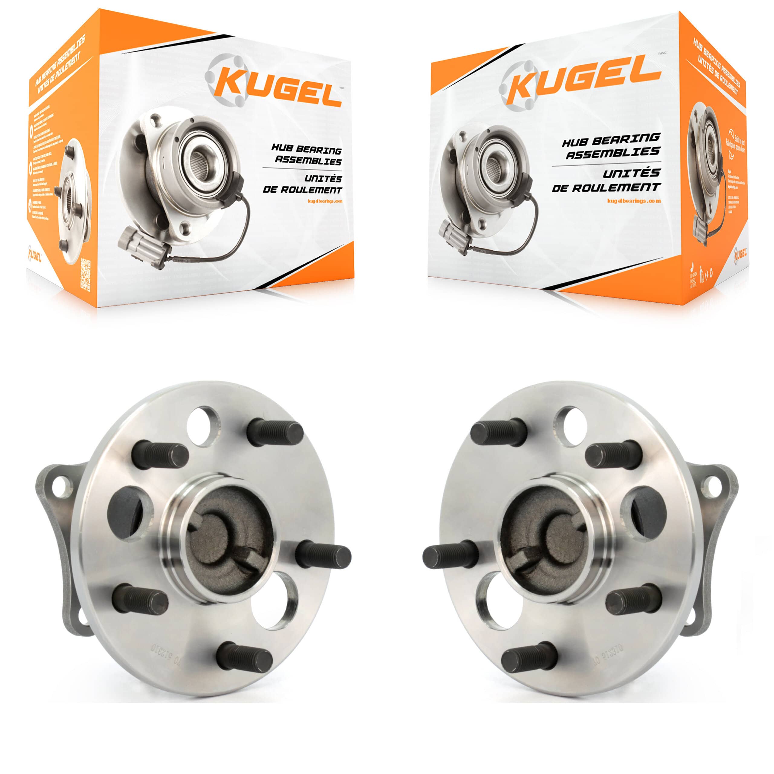 Kugel - K70-100651 - Rear Wheel Bearing and Hub Assembly Kits