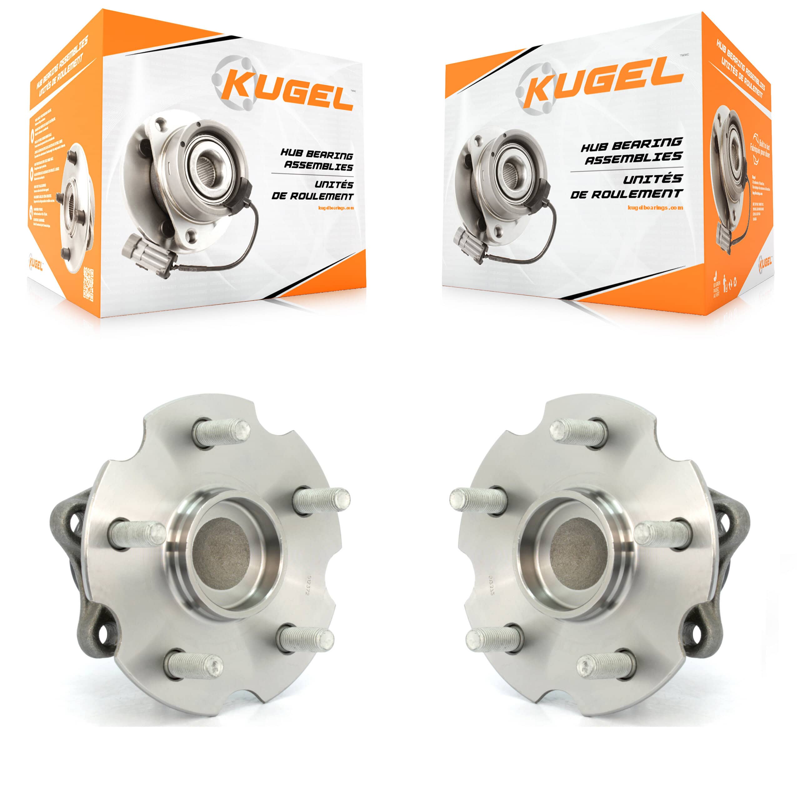 Kugel - K70-100693 - Rear Wheel Bearing and Hub Assembly Kits