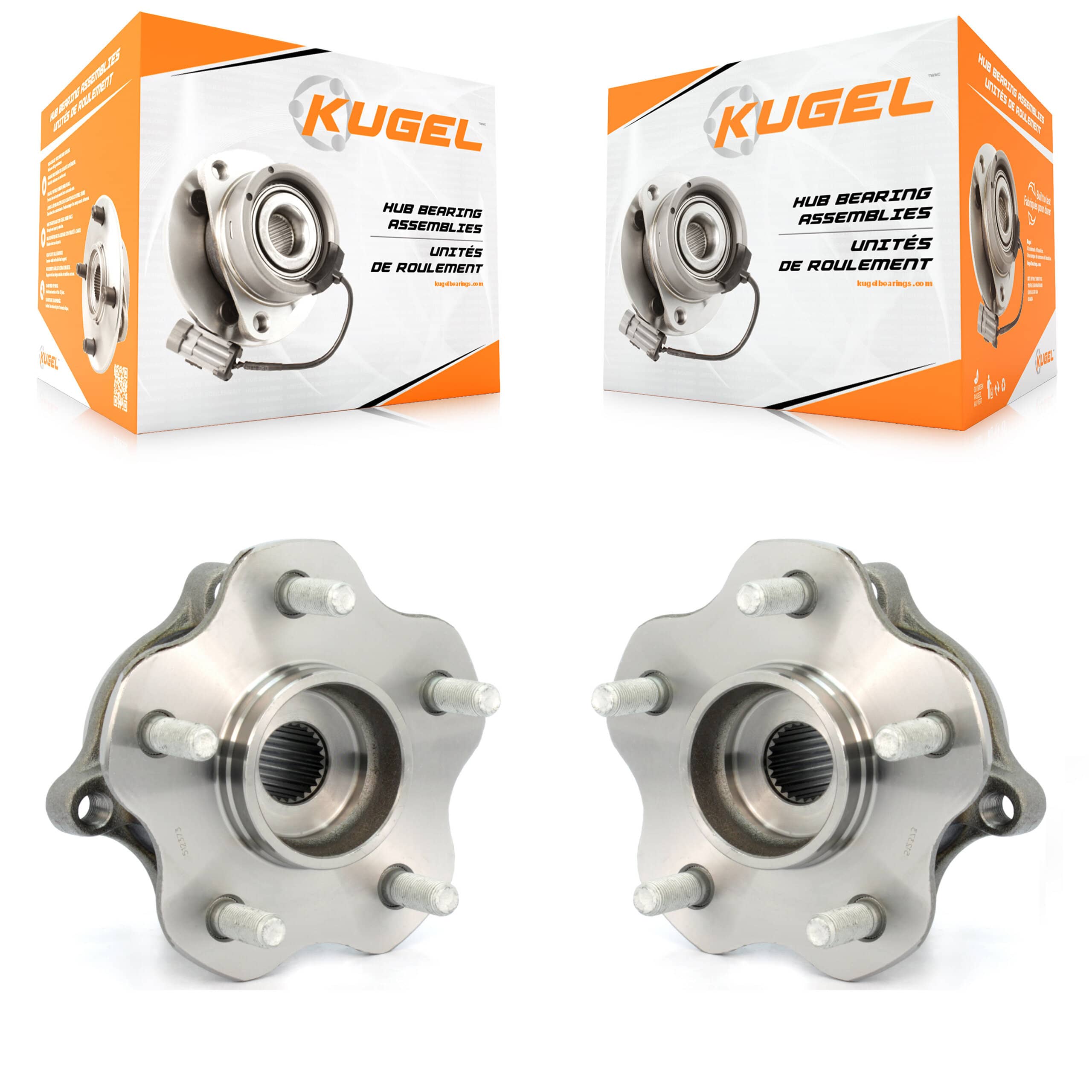 Kugel - K70-100694 - Rear Wheel Bearing and Hub Assembly Kits