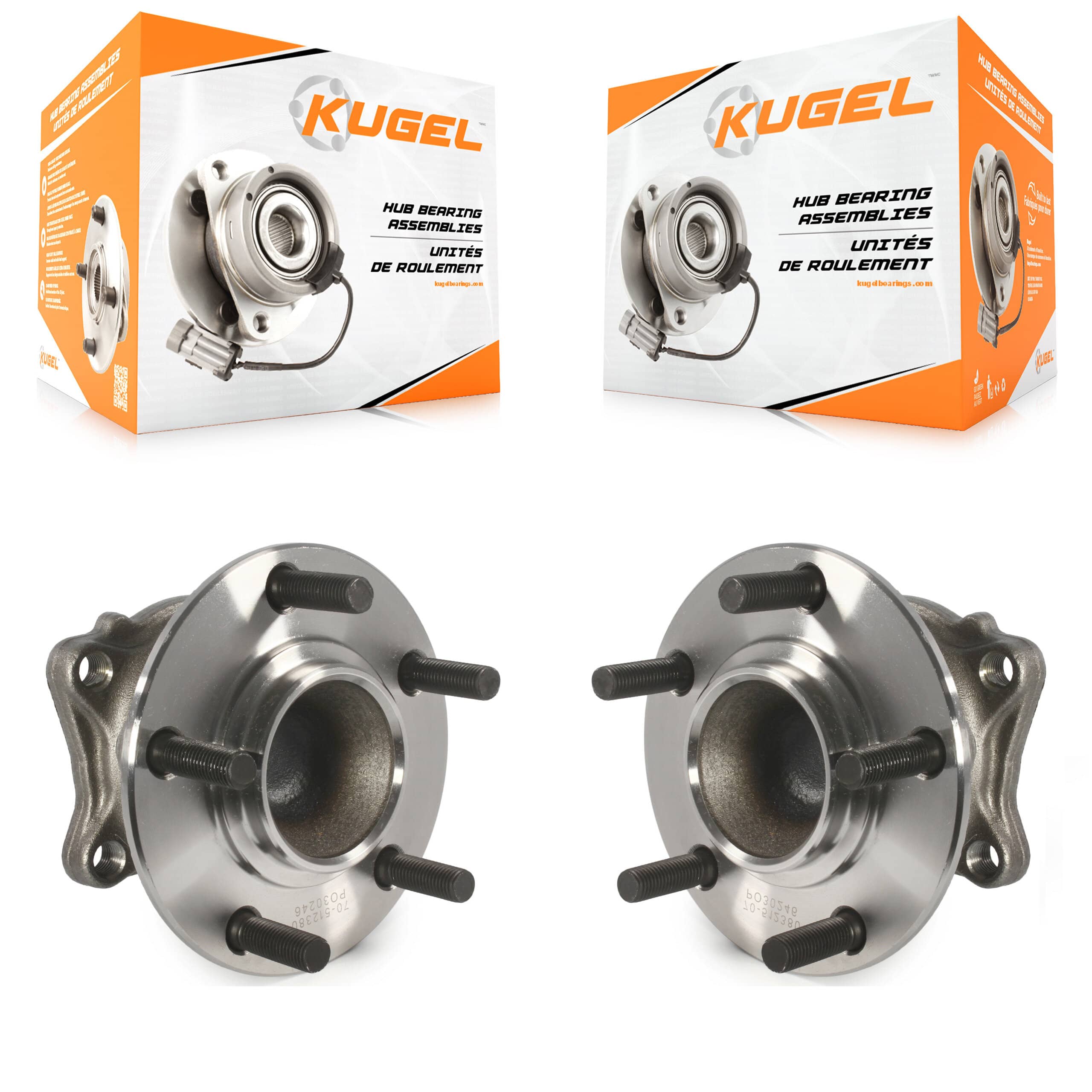Kugel - K70-100698 - Rear Wheel Bearing and Hub Assembly Kits