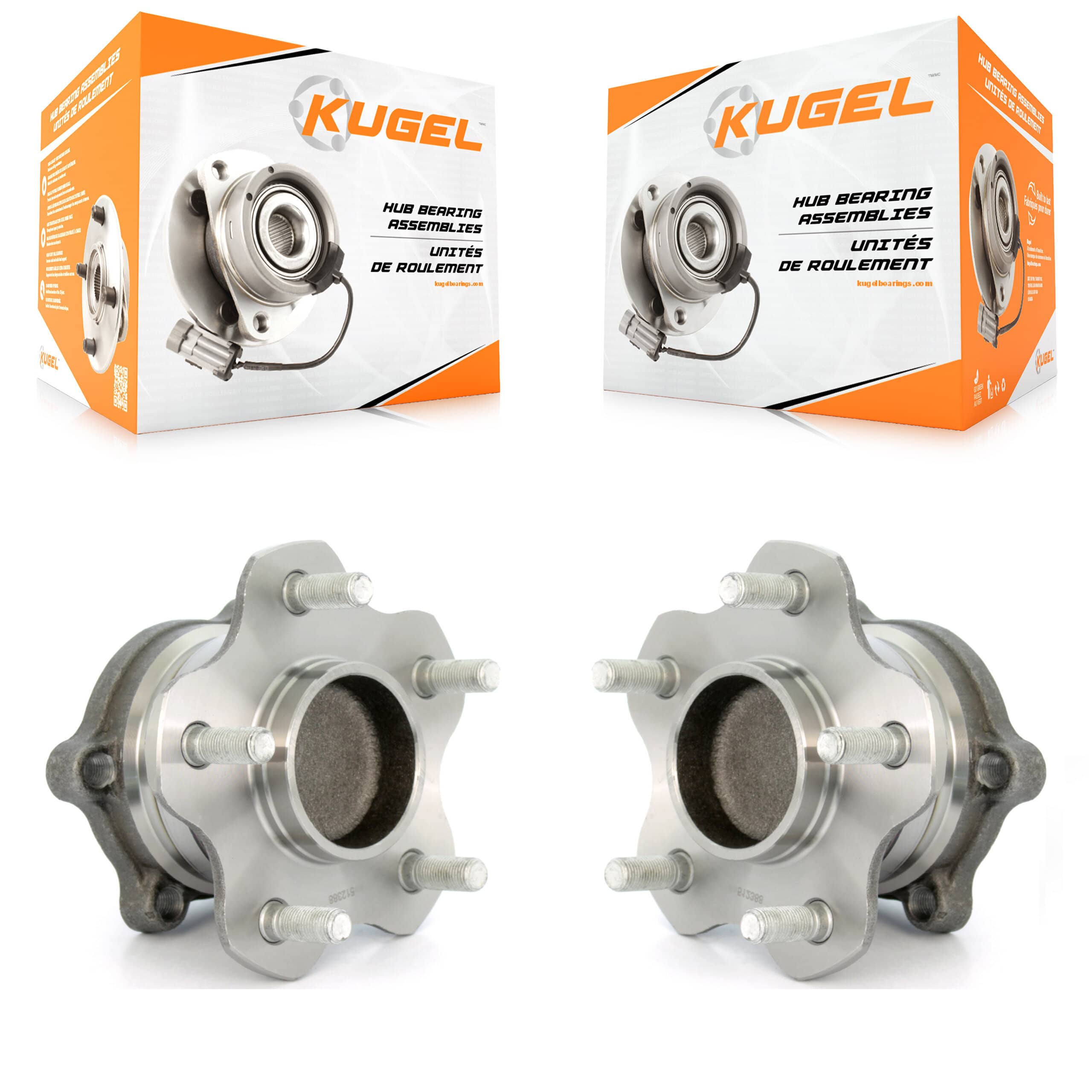 Kugel - K70-100706 - Rear Wheel Bearing and Hub Assembly Kits