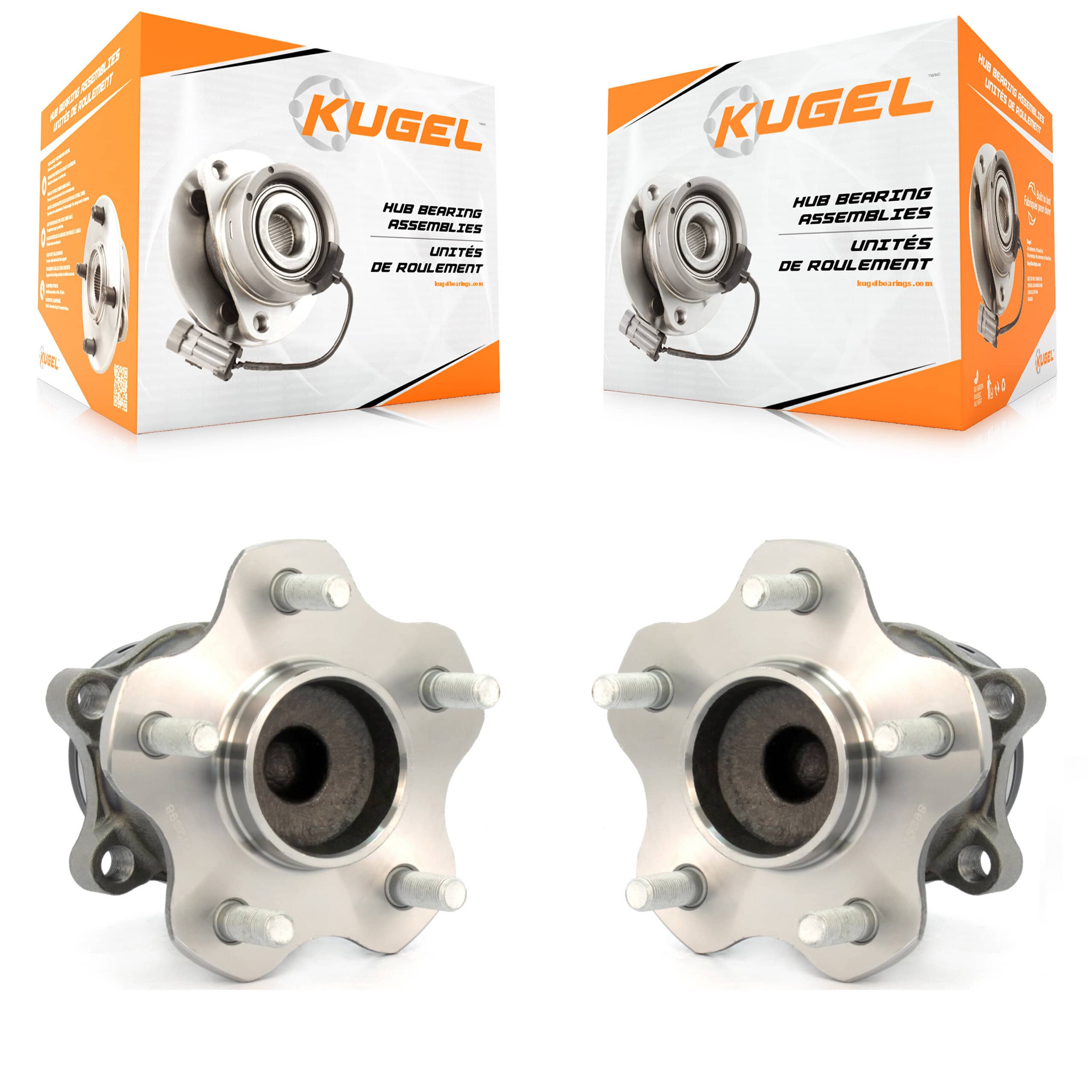 Kugel - K70-100710 - Rear Wheel Bearing and Hub Assembly Kits