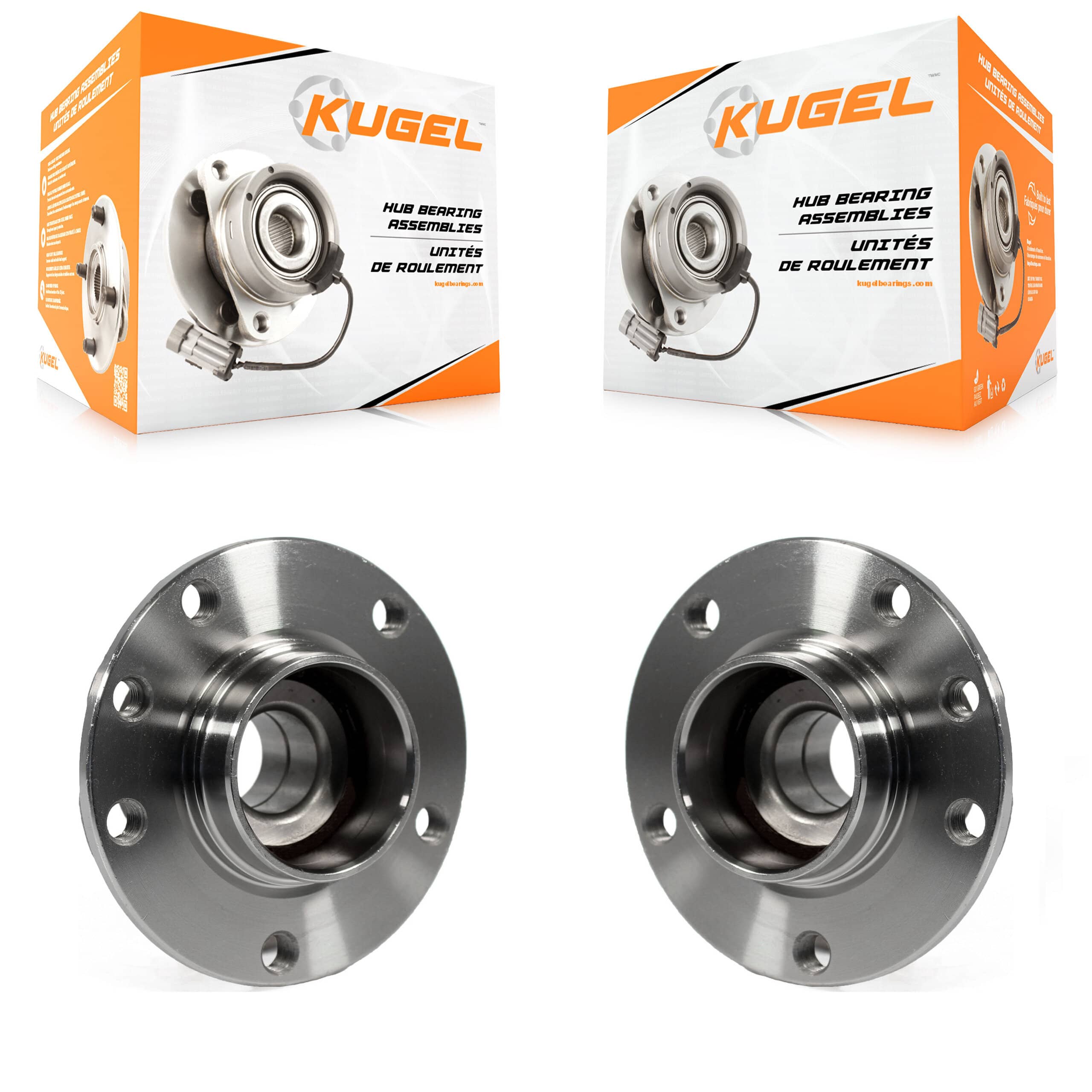 Kugel - K70-100756 - Rear Wheel Bearing and Hub Assembly Kits
