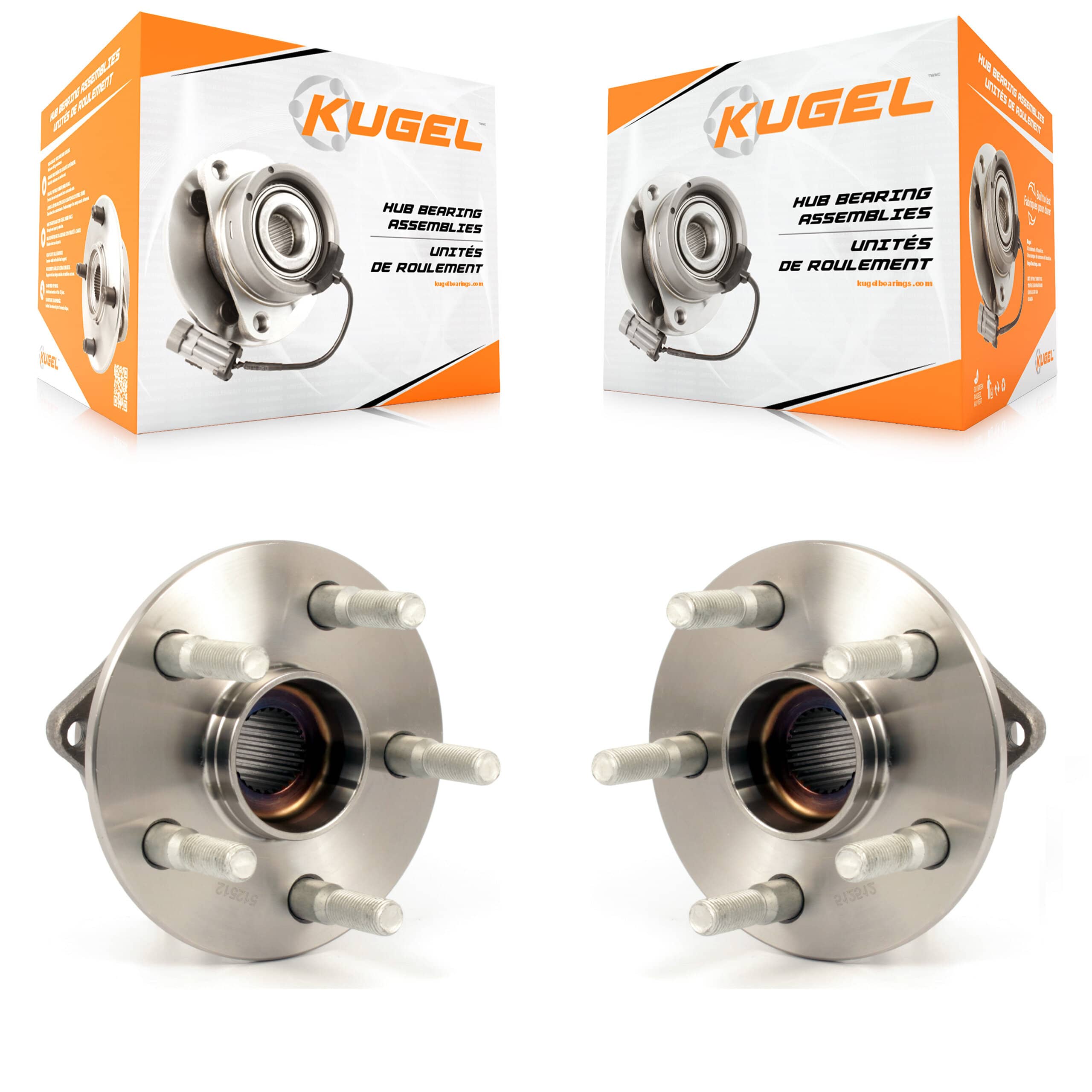 Kugel - K70-100757 - Rear Wheel Bearing and Hub Assembly Kits