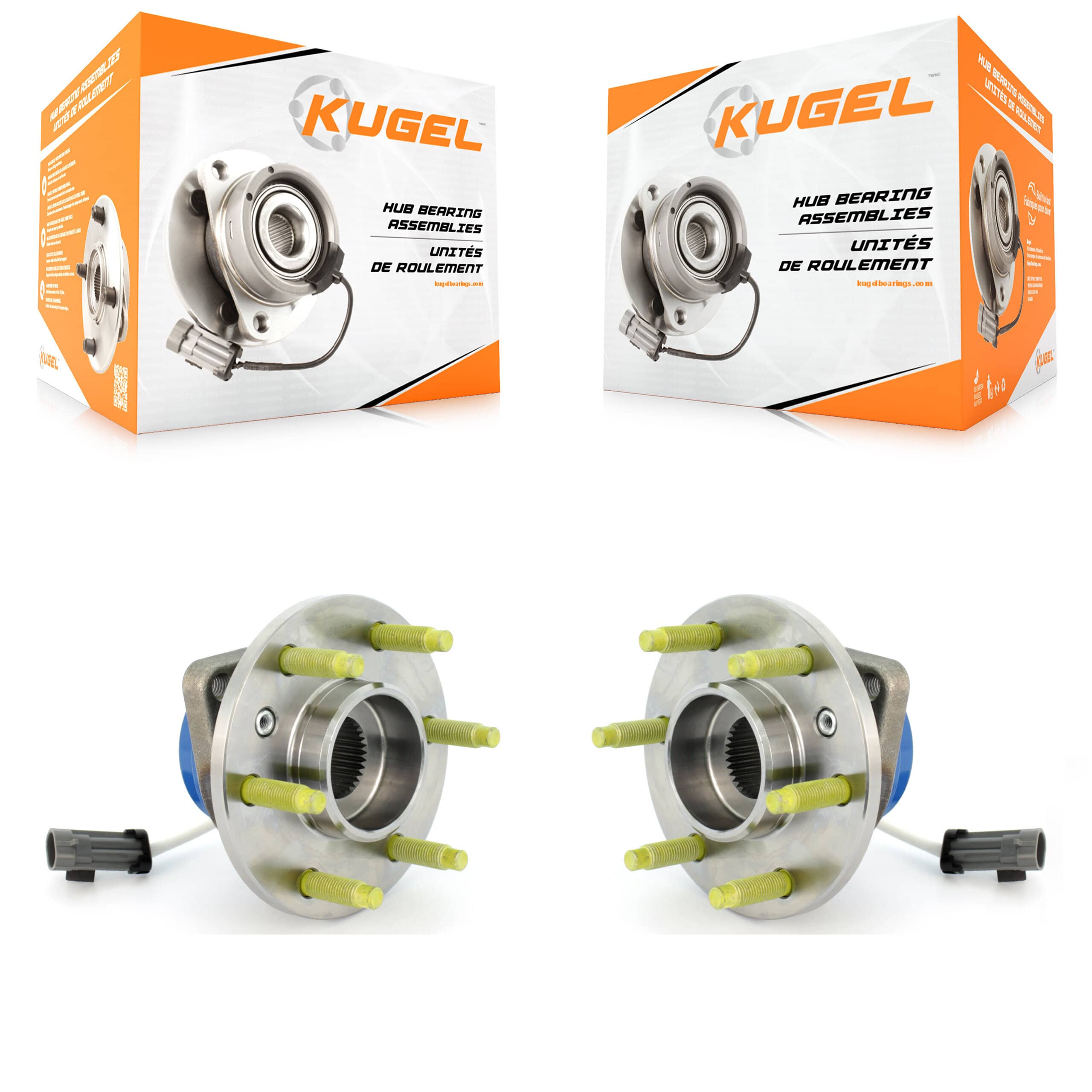Kugel - K70-100770 - Rear Wheel Bearing and Hub Assembly Kits