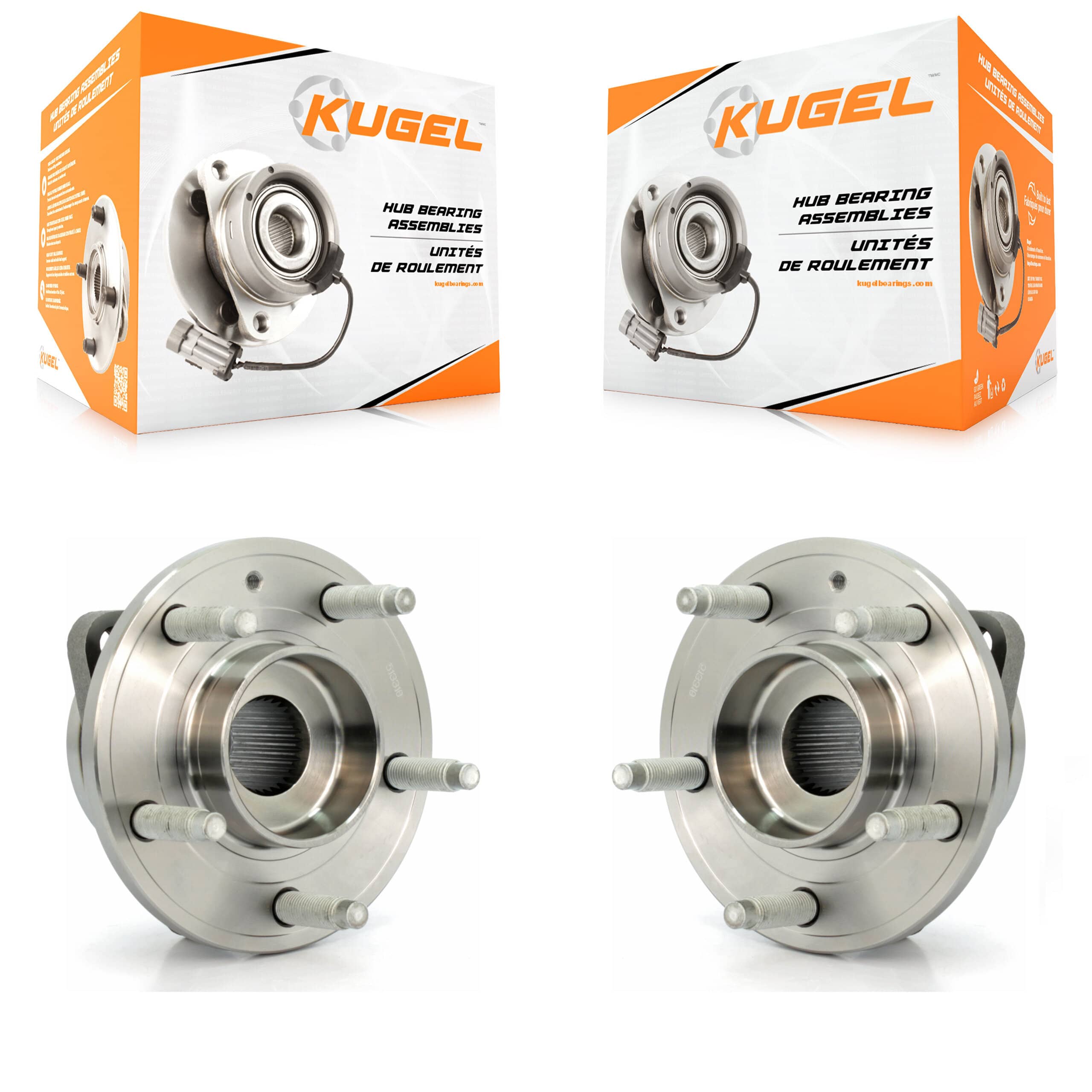 Kugel - K70-100782 - Rear Wheel Bearing and Hub Assembly Kits