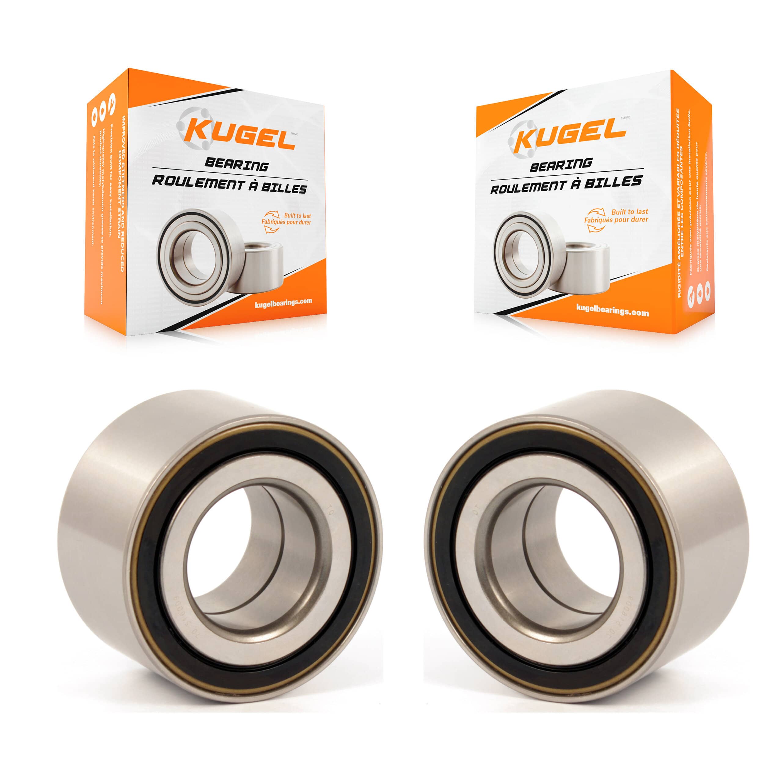 Kugel - K70-101106 - Rear Inner Wheel Bearing and Race Set Kits