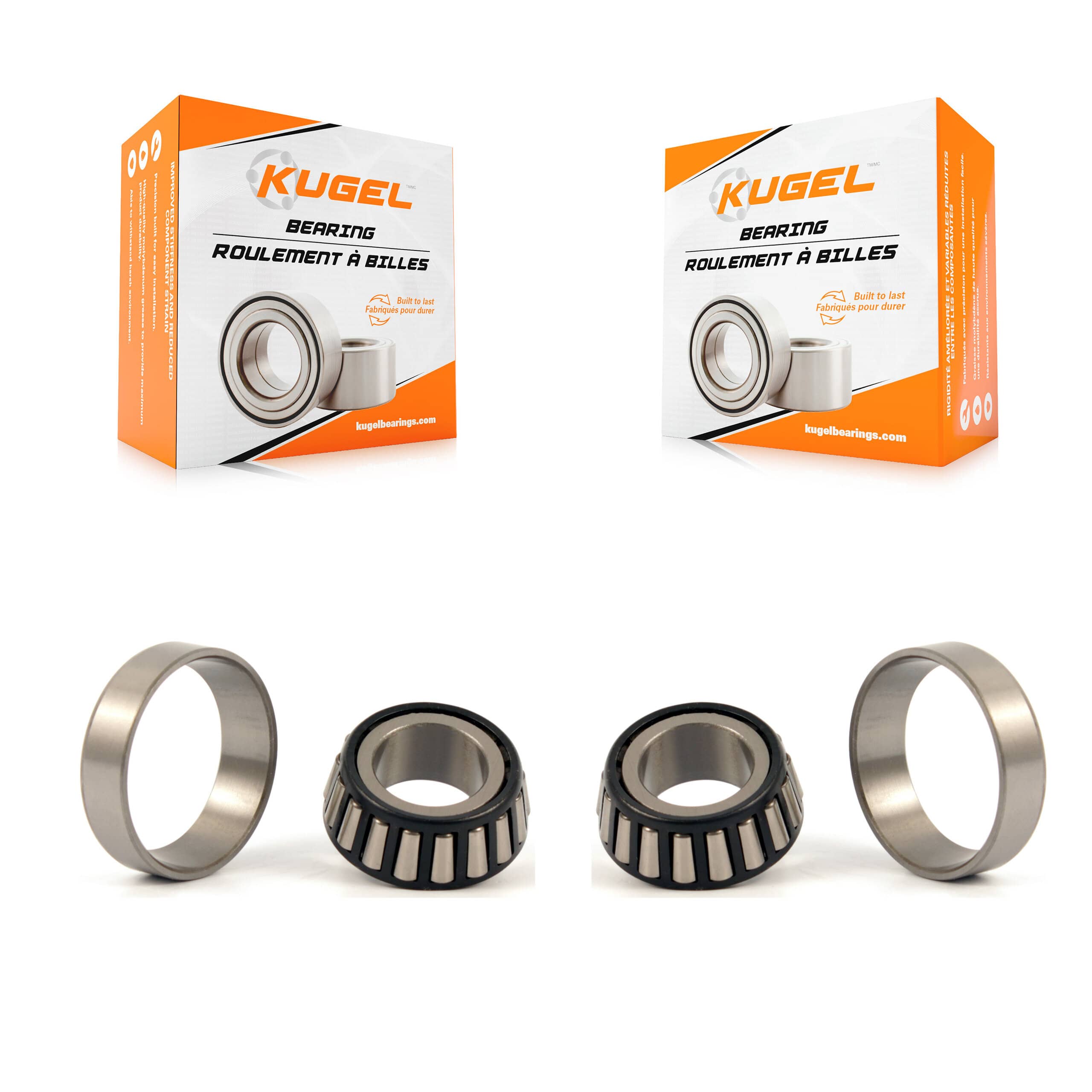 Kugel - K70-101121 - Rear Outer Wheel Bearing and Race Set Kits