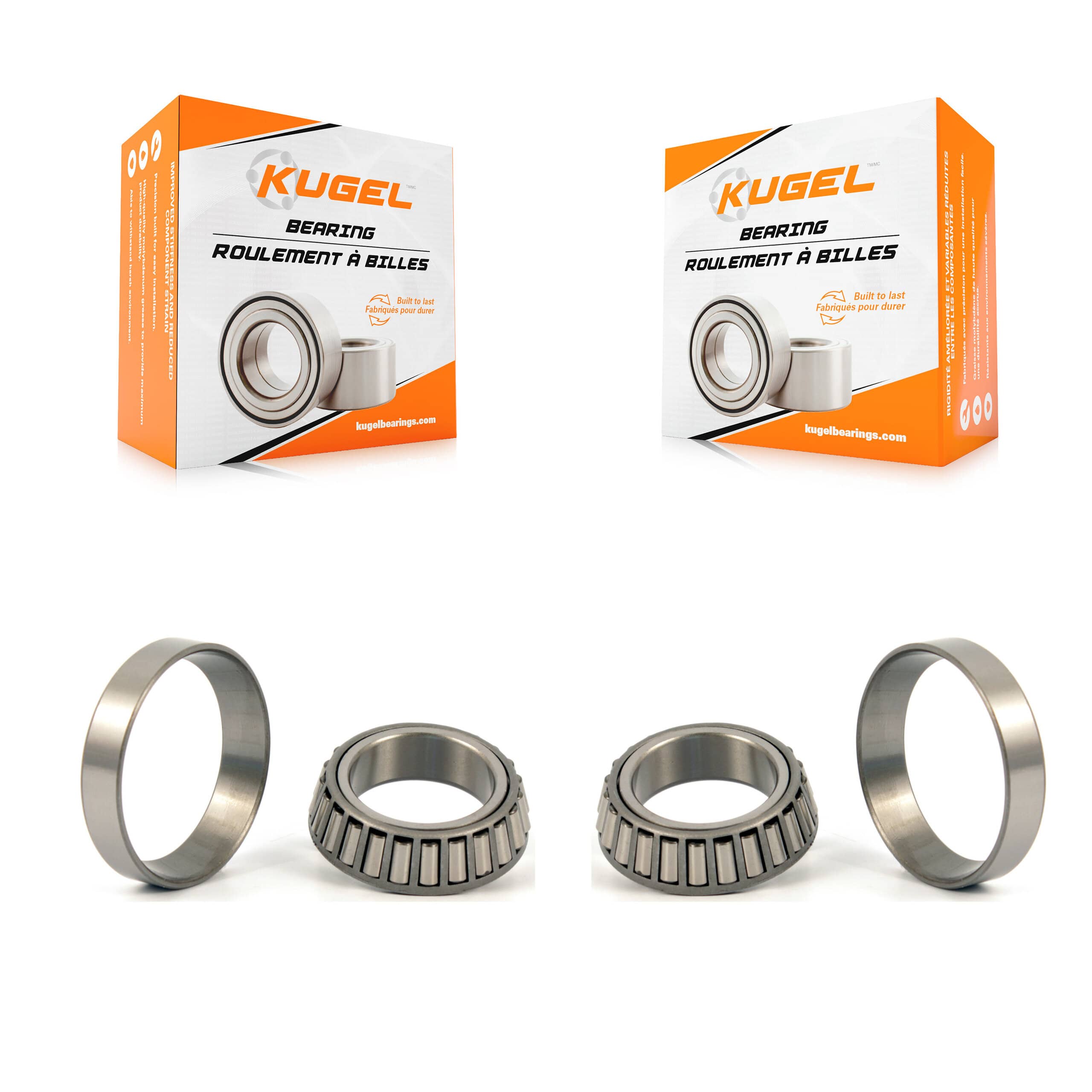 Kugel - K70-101321 - Front Inner Wheel Bearing and Race Set Kits