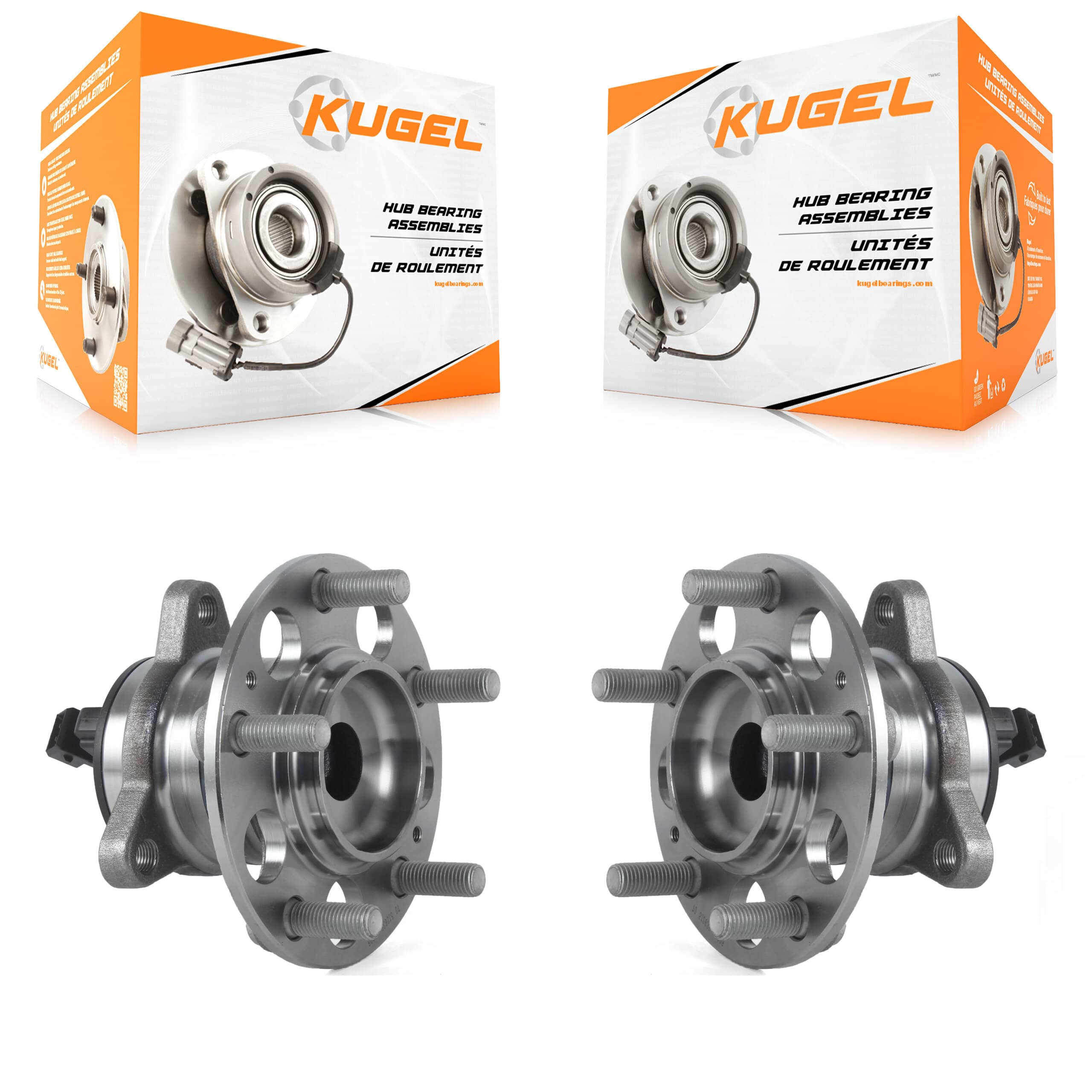Kugel - K70-101512 - Rear Wheel Bearing and Hub Assembly Kits