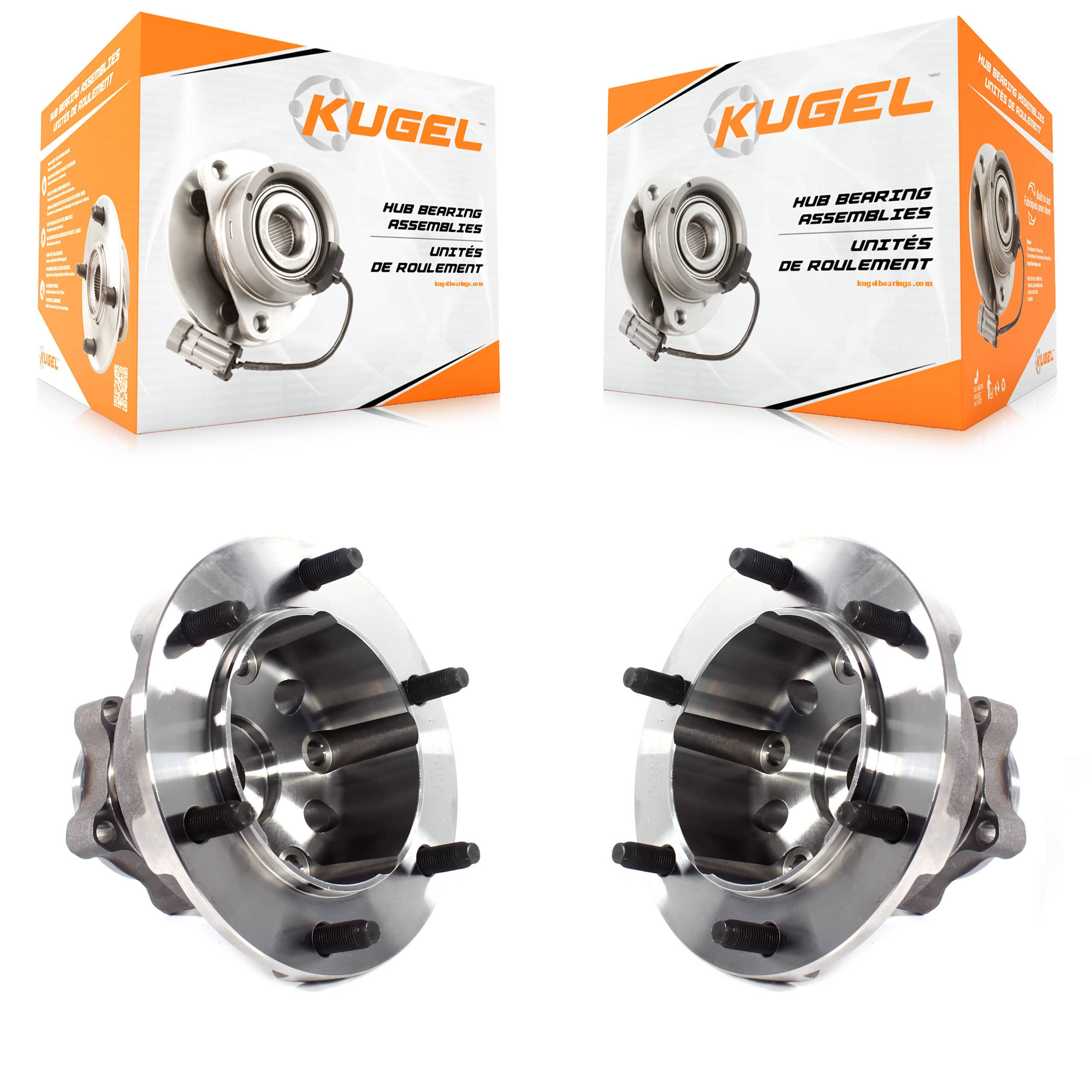 Kugel - K70-101713 - Front Wheel Bearing and Hub Assembly Kits