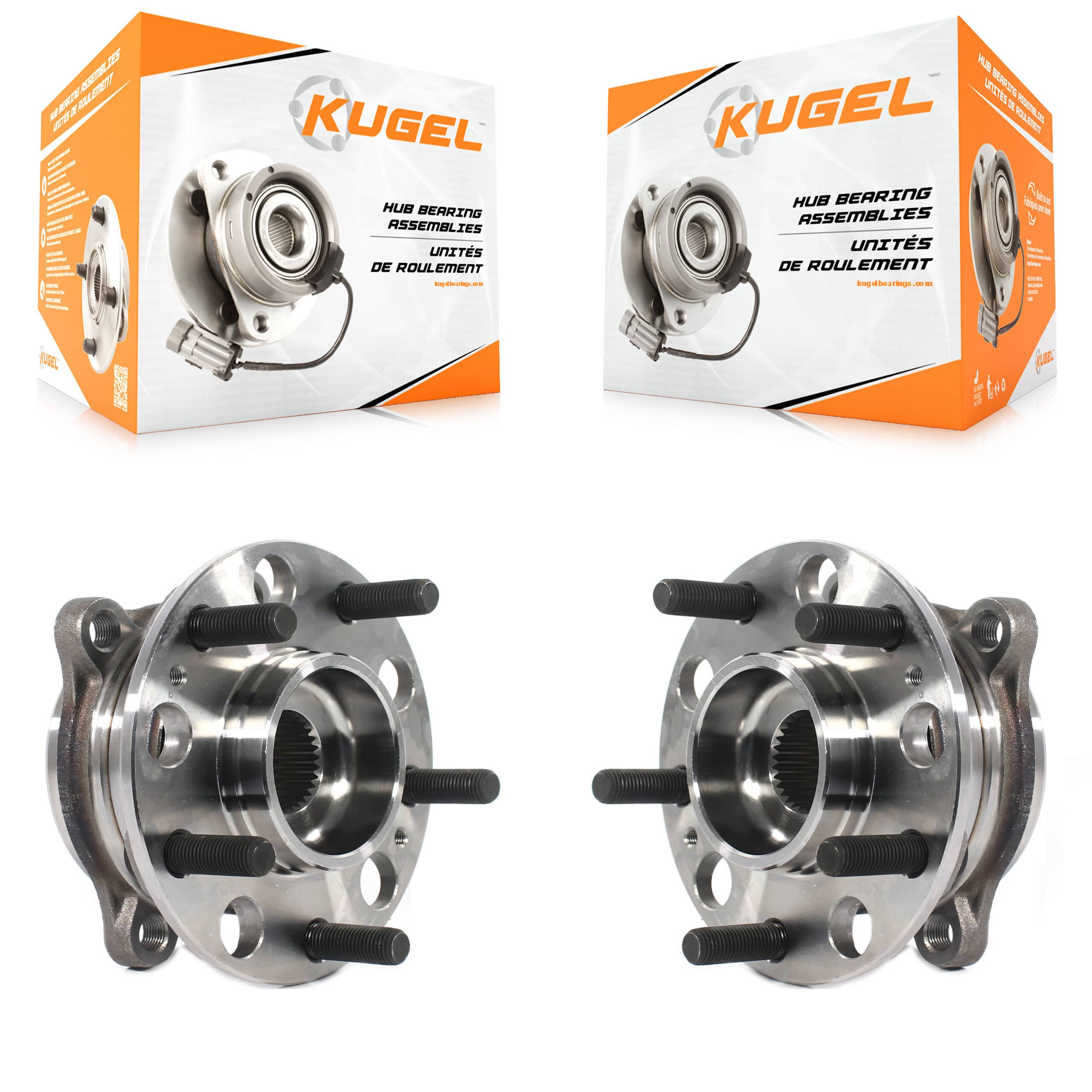 Kugel - K70-101836 - Rear Wheel Bearing and Hub Assembly Kits