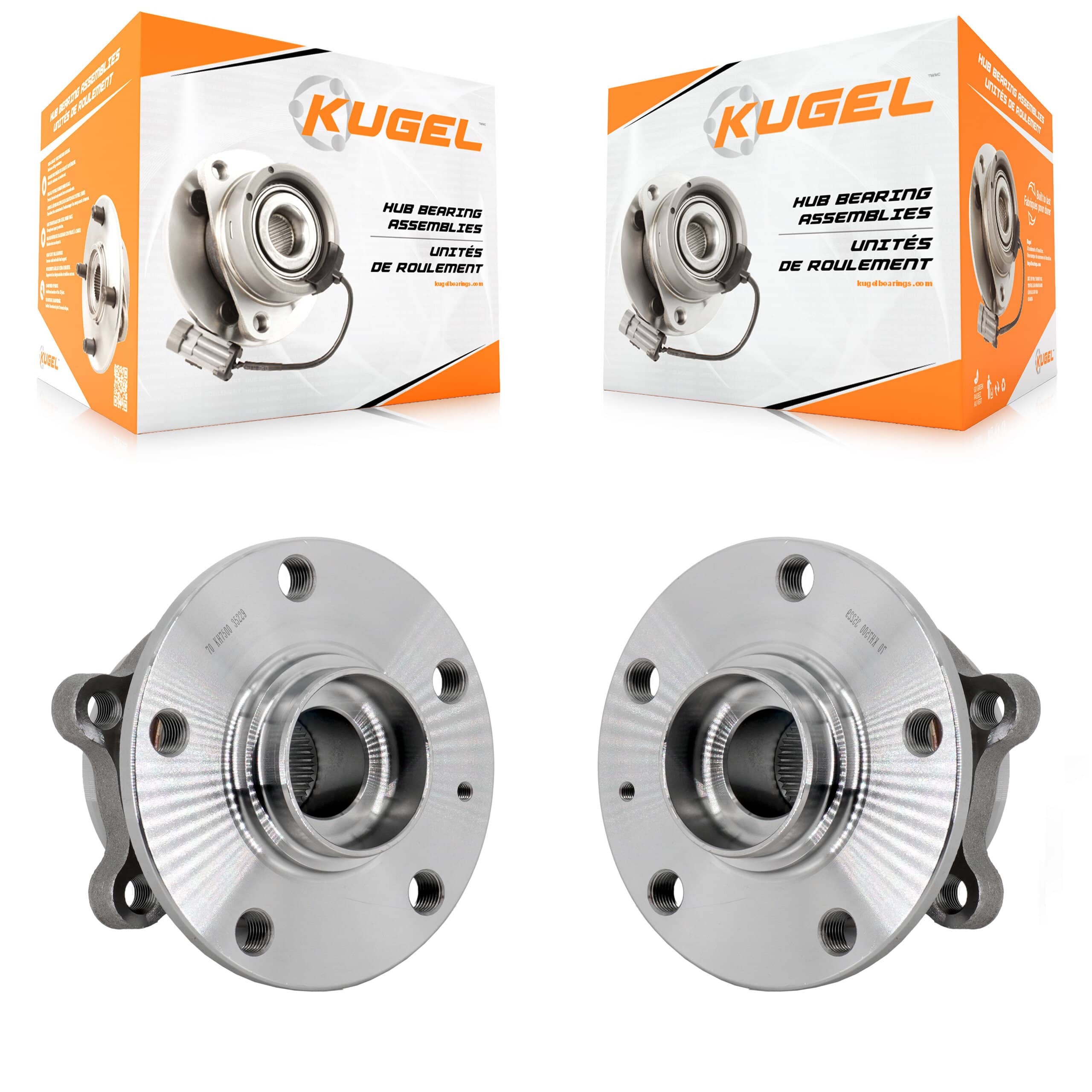Kugel - K70-102126 - Rear Wheel Bearing and Hub Assembly Kits