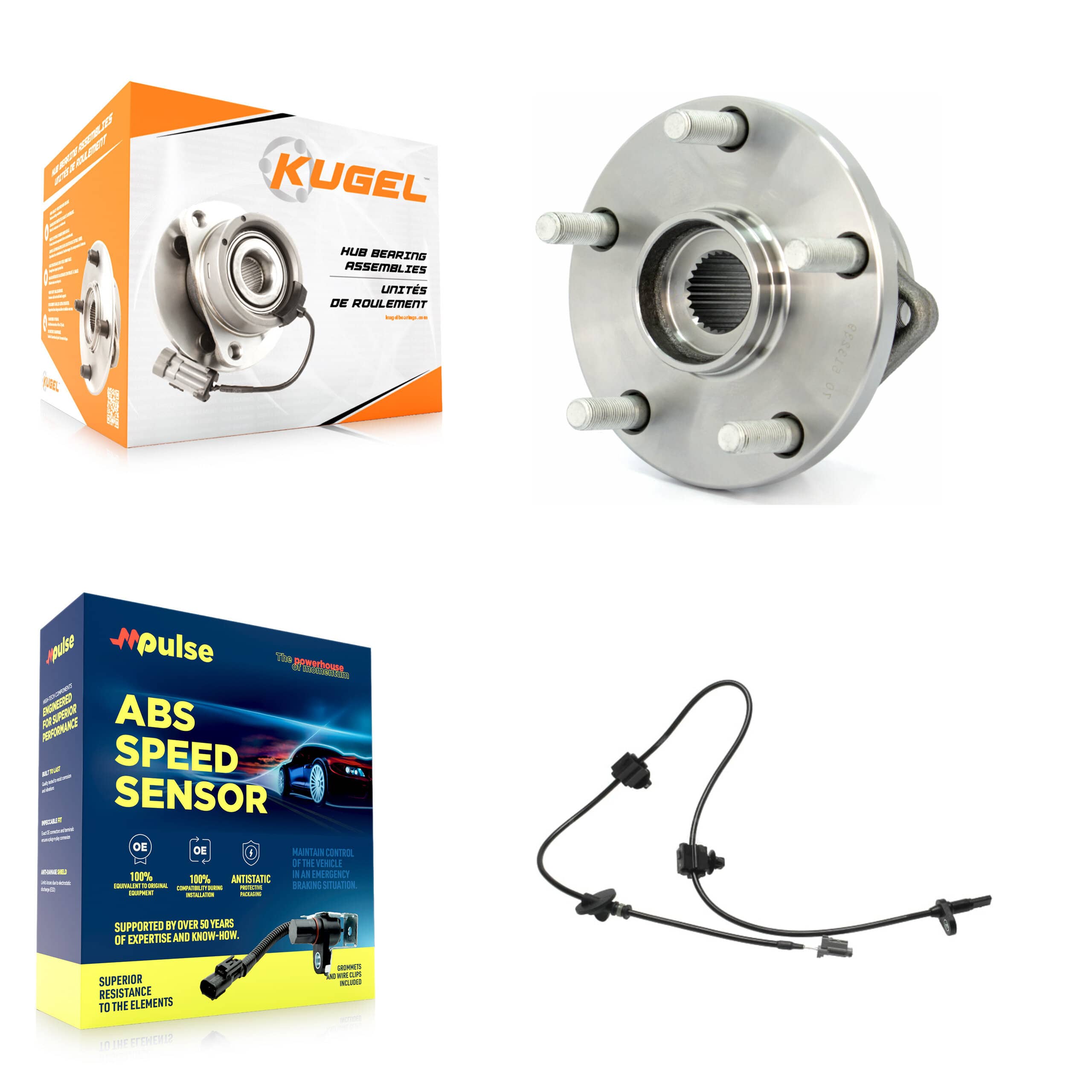 Kugel - K7S-100098 - Front Wheel Bearing and Hub Assembly Kits