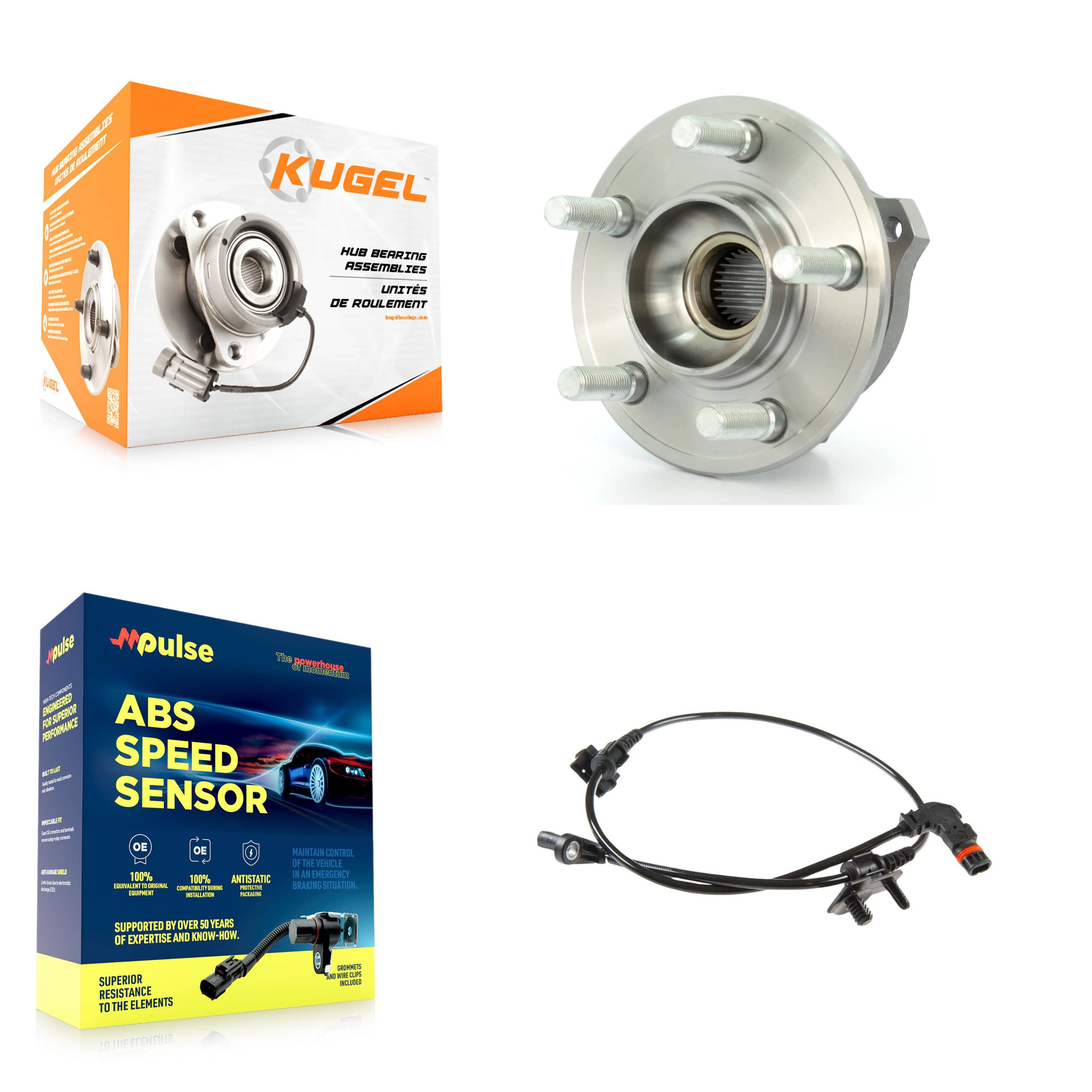 Kugel - K7S-100104 - Front Wheel Bearing and Hub Assembly Kits