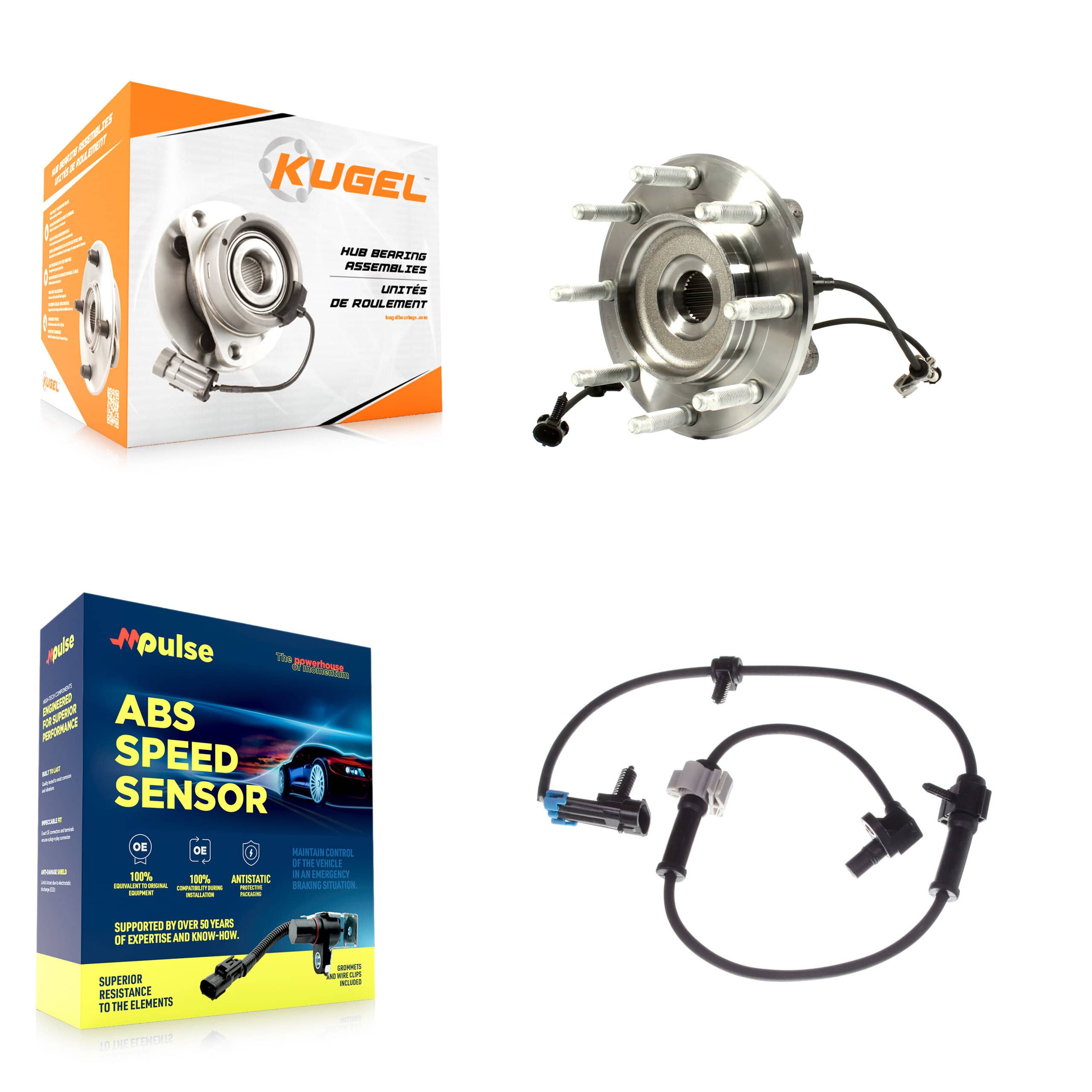 Kugel - K7S-100121 - Front Wheel Bearing and Hub Assembly Kits
