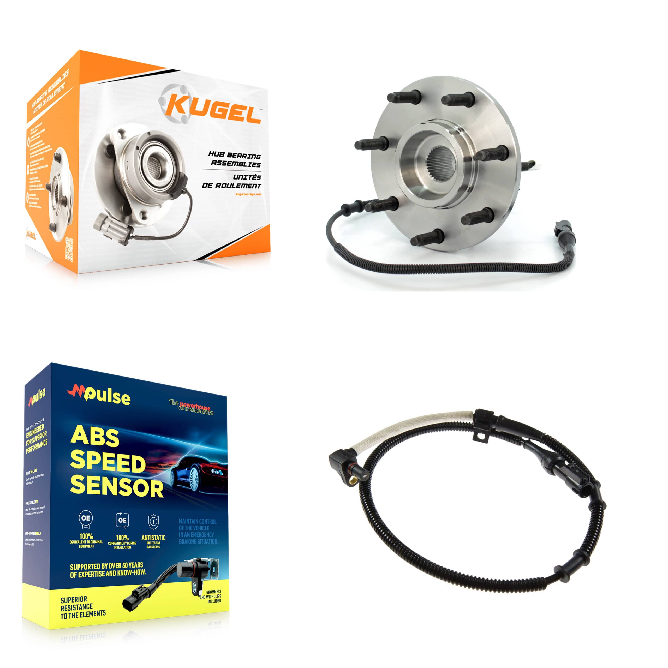 Kugel - K7S-100140 - Front Wheel Bearing and Hub Assembly Kits