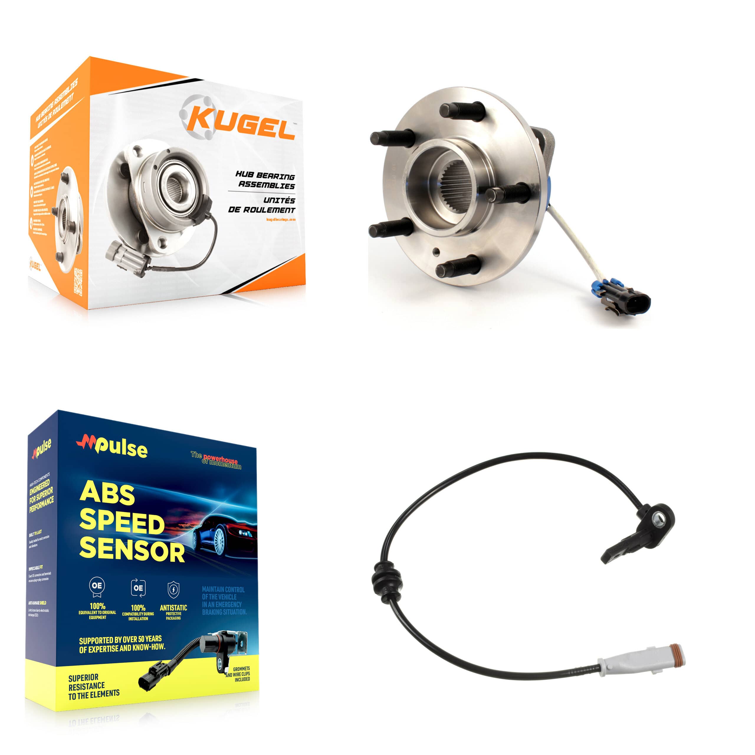 Kugel - K7S-100150 - Front Wheel Bearing and Hub Assembly Kits