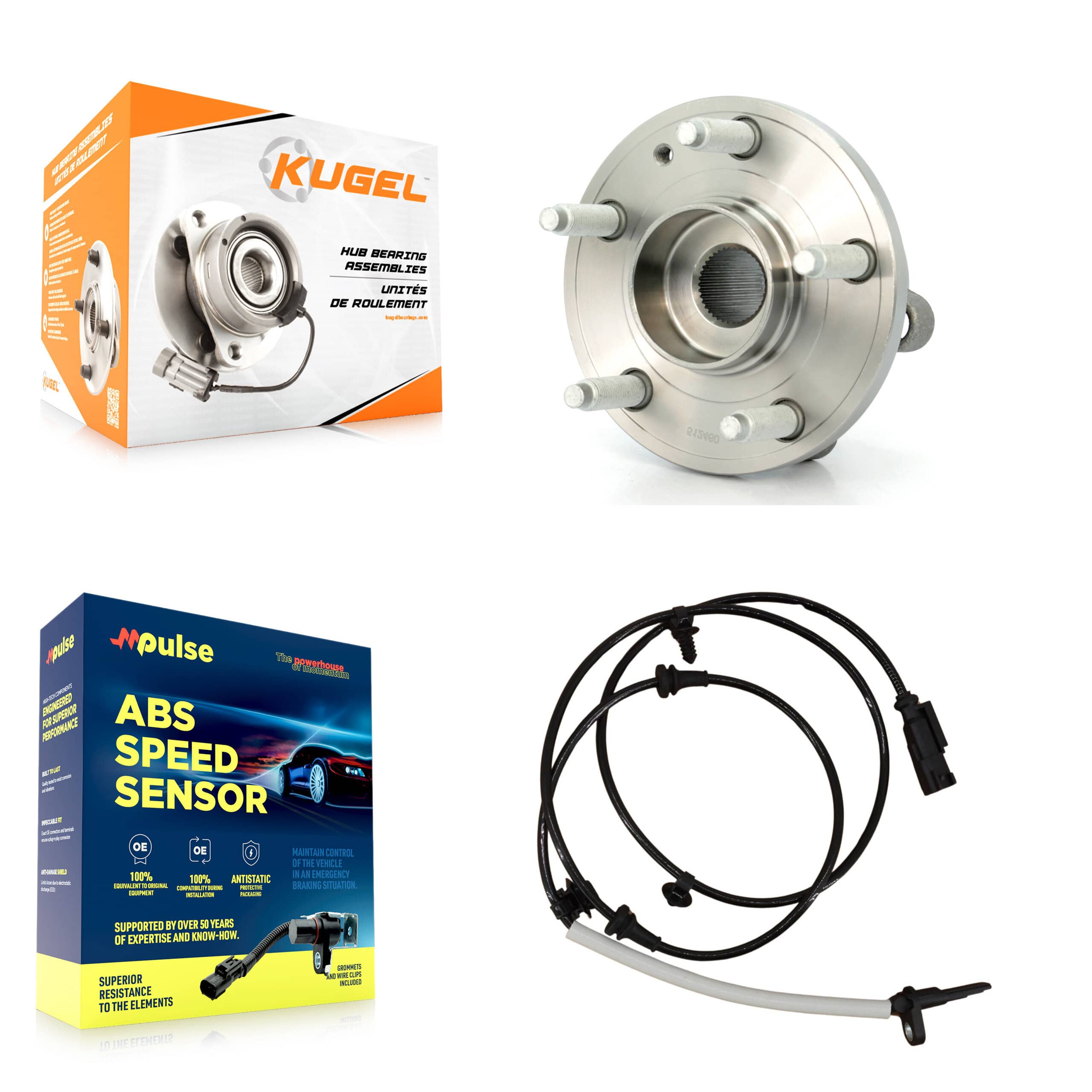 Kugel - K7S-100162 - Front Wheel Bearing and Hub Assembly Kits