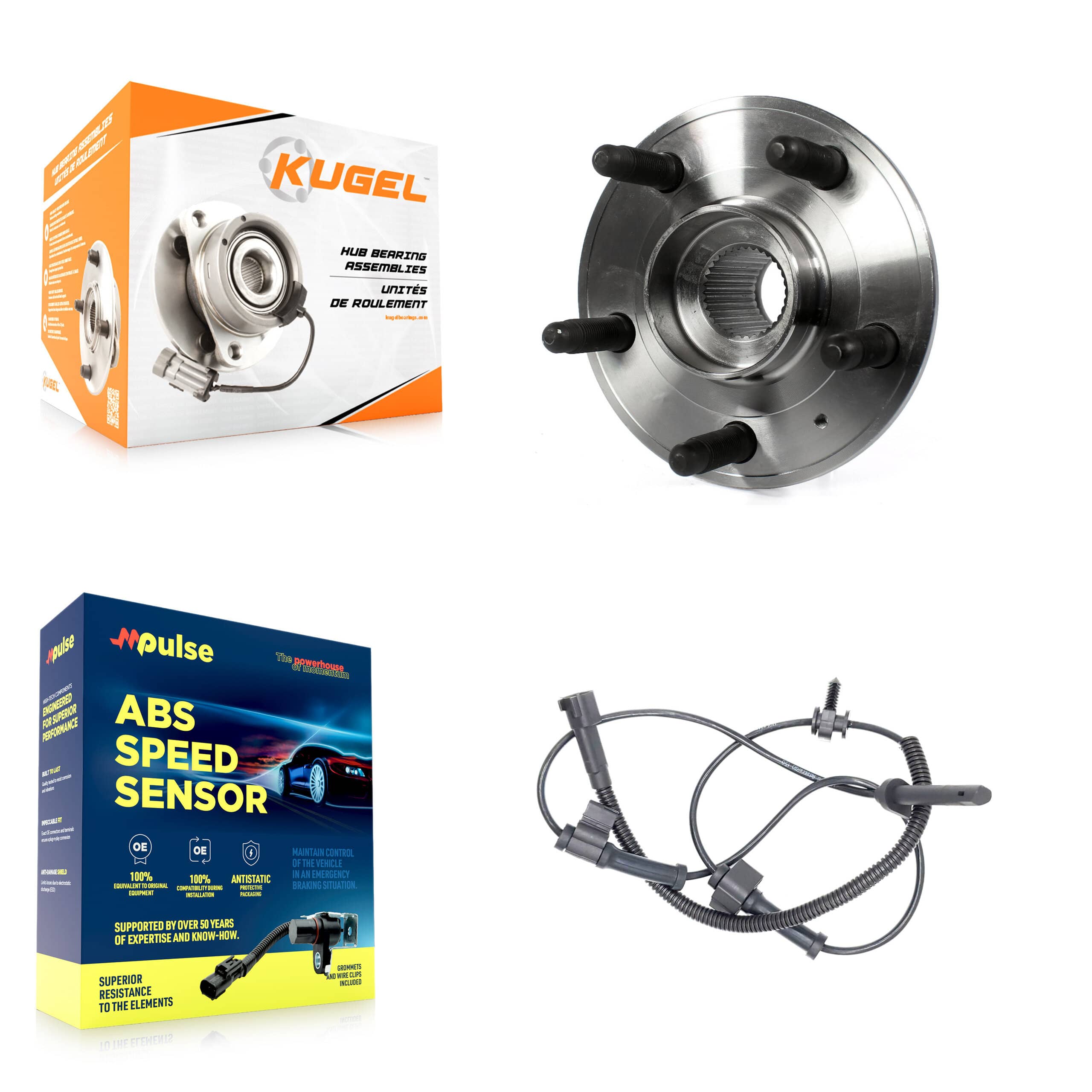 Kugel - K7S-100165 - Front Wheel Bearing and Hub Assembly Kits