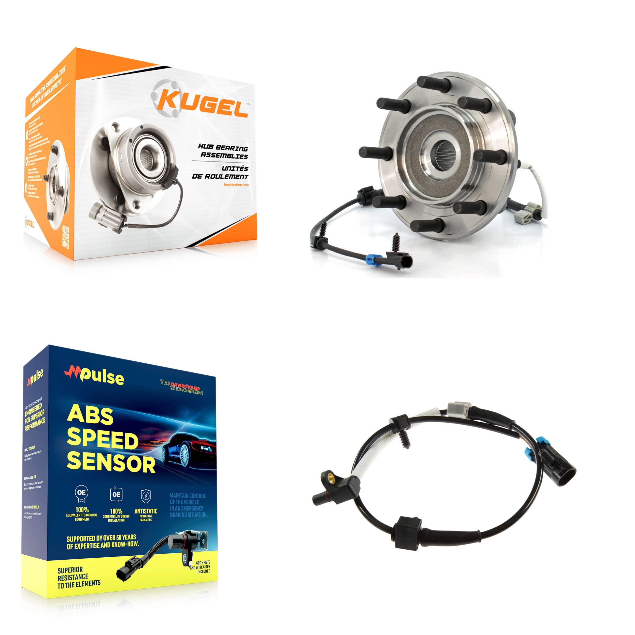 Kugel - K7S-100176 - Front Wheel Bearing and Hub Assembly Kits
