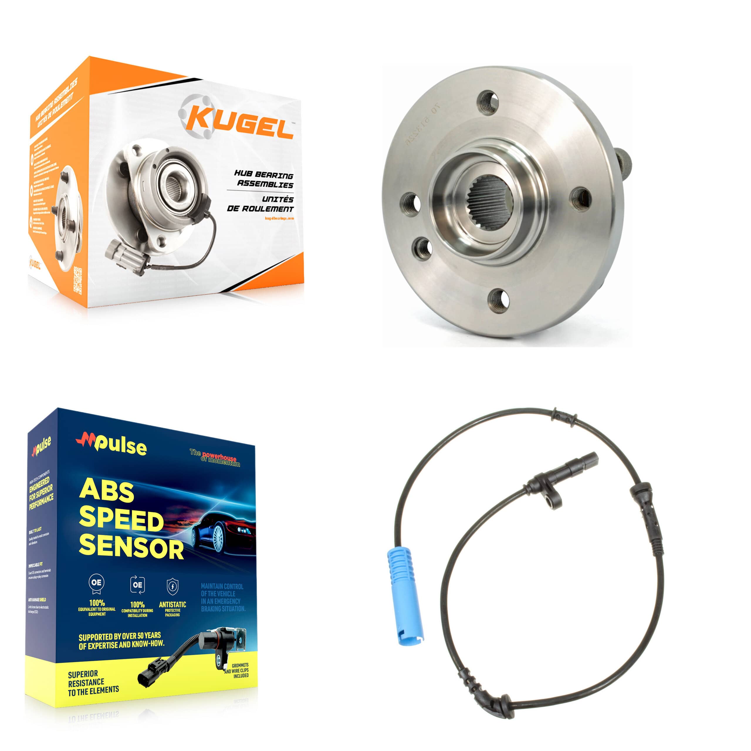 Kugel - K7S-100178 - Front Wheel Bearing and Hub Assembly Kits