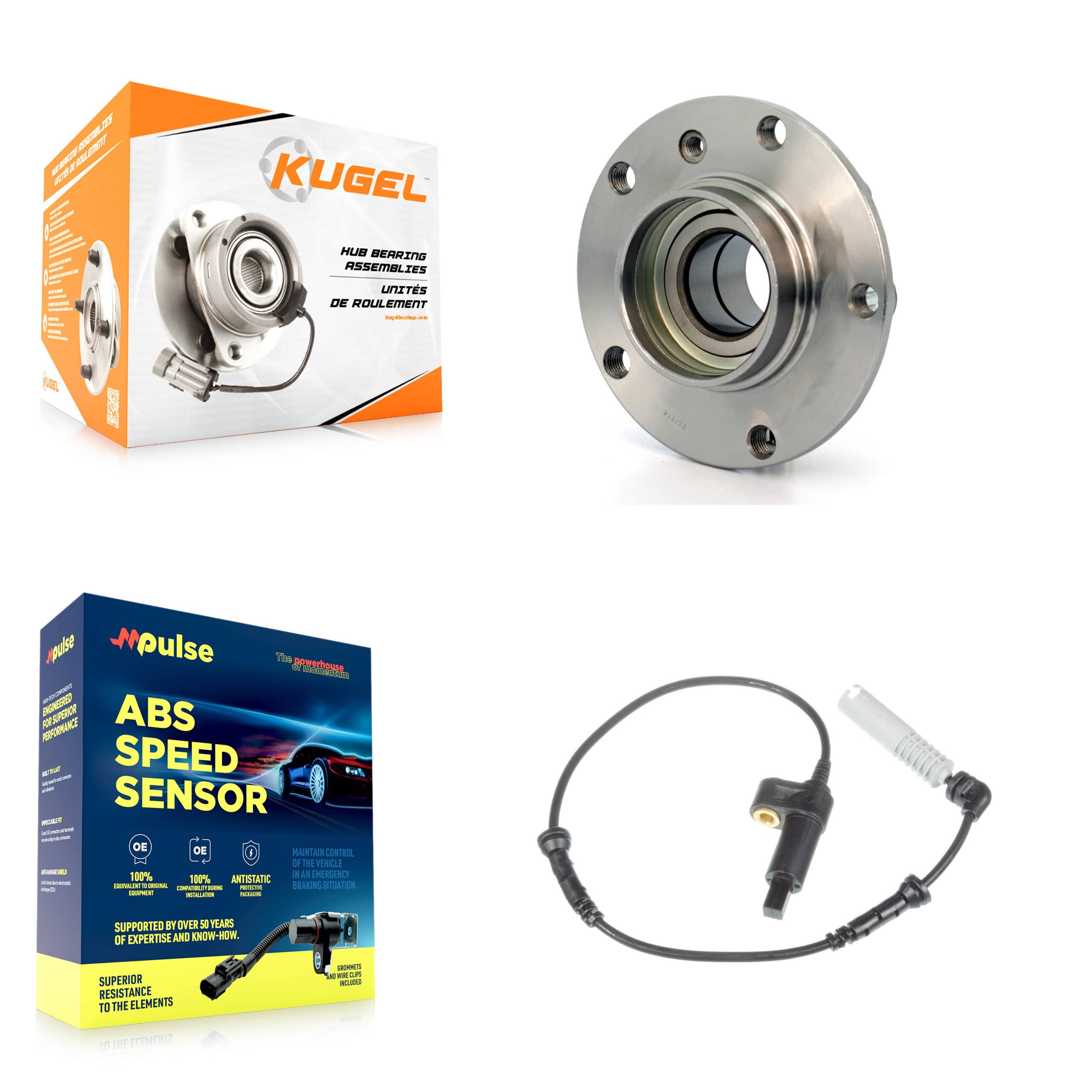 Kugel - K7S-100179 - Front Wheel Bearing and Hub Assembly Kits
