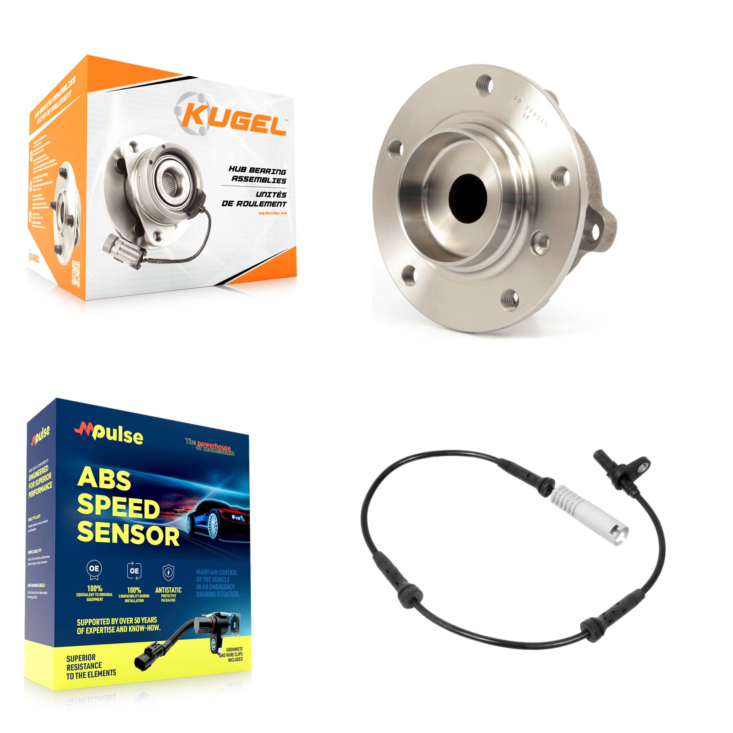 Kugel - K7S-100196 - Front Wheel Bearing and Hub Assembly Kits
