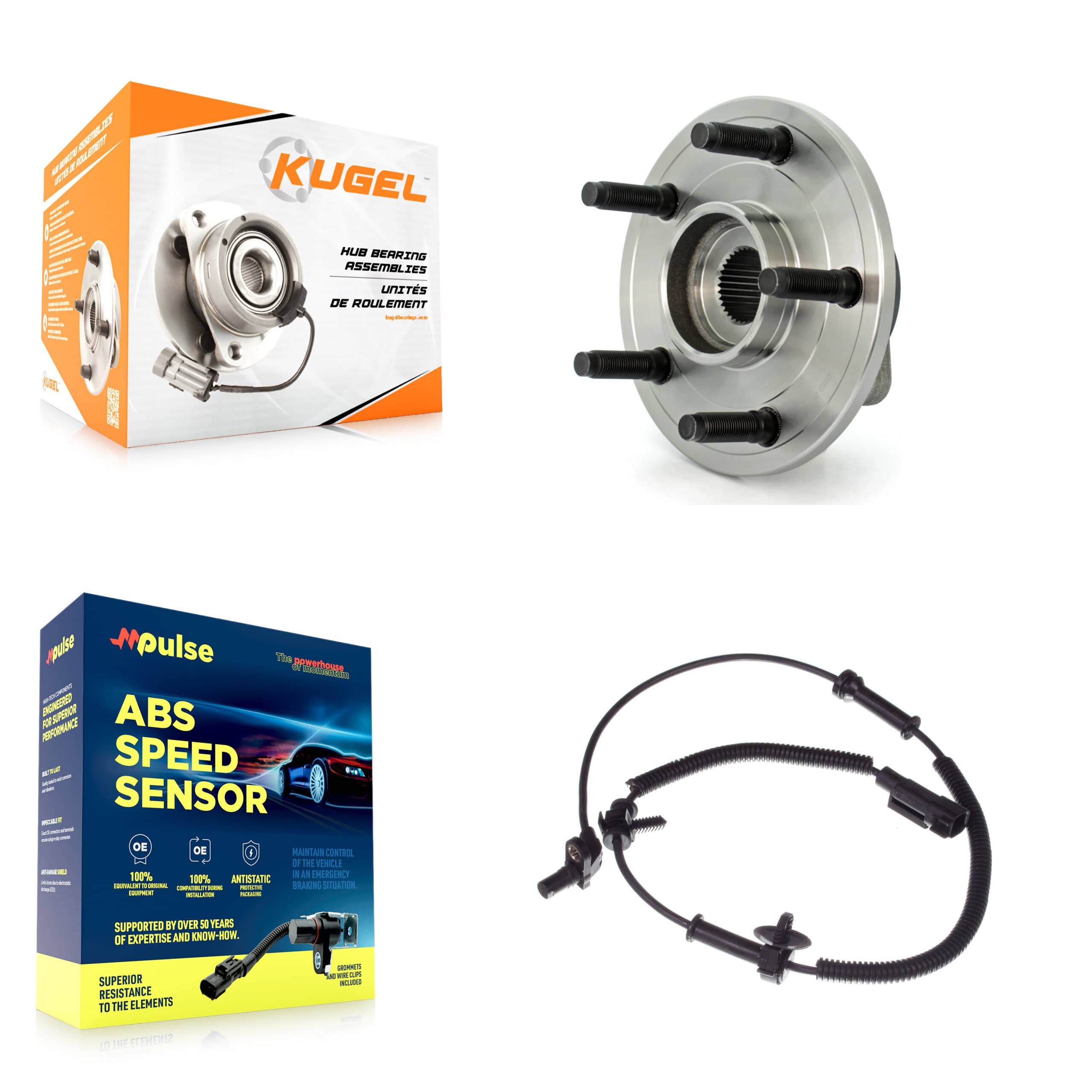 Kugel - K7S-100201 - Front Wheel Bearing and Hub Assembly Kits