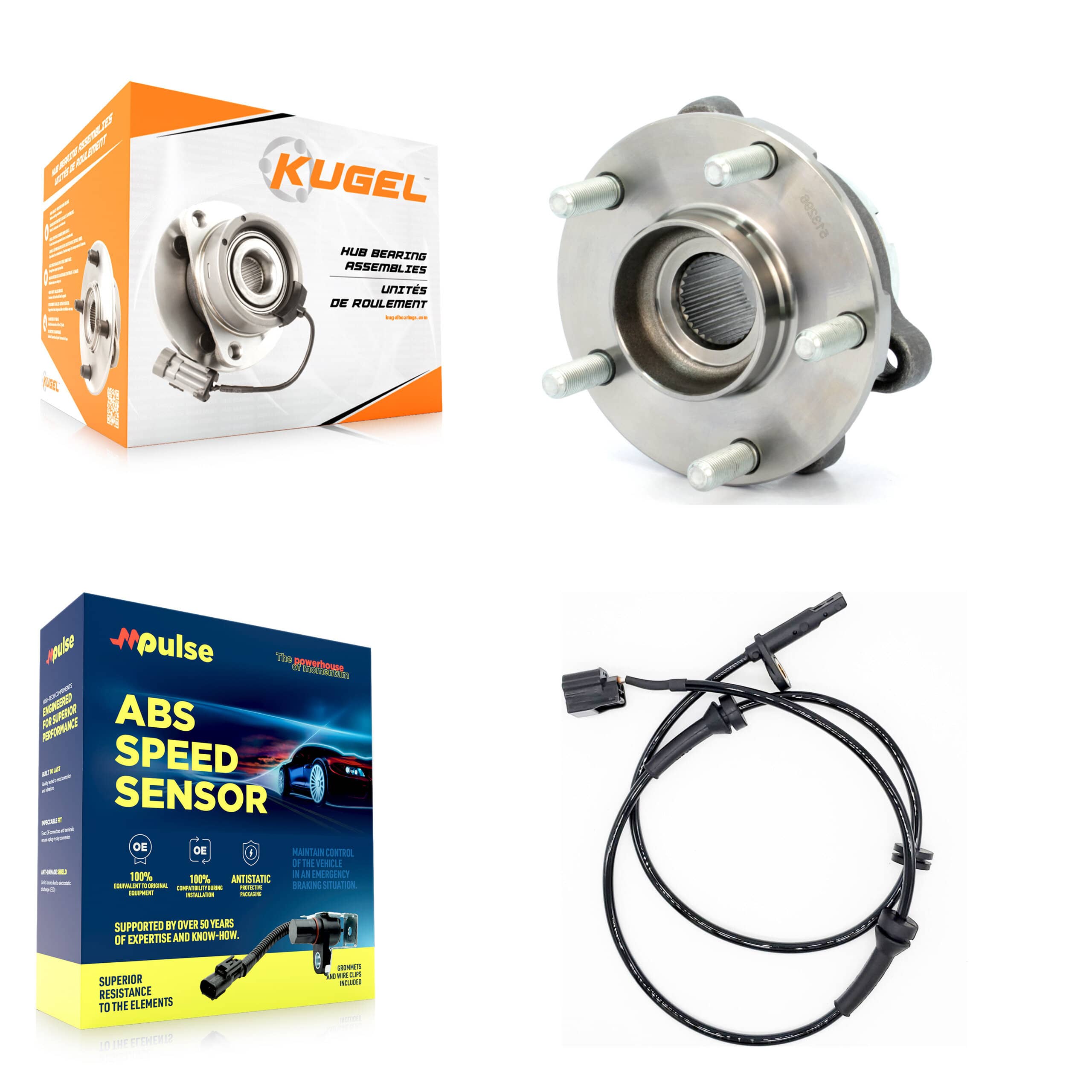 Kugel - K7S-100207 - Front Wheel Bearing and Hub Assembly Kits