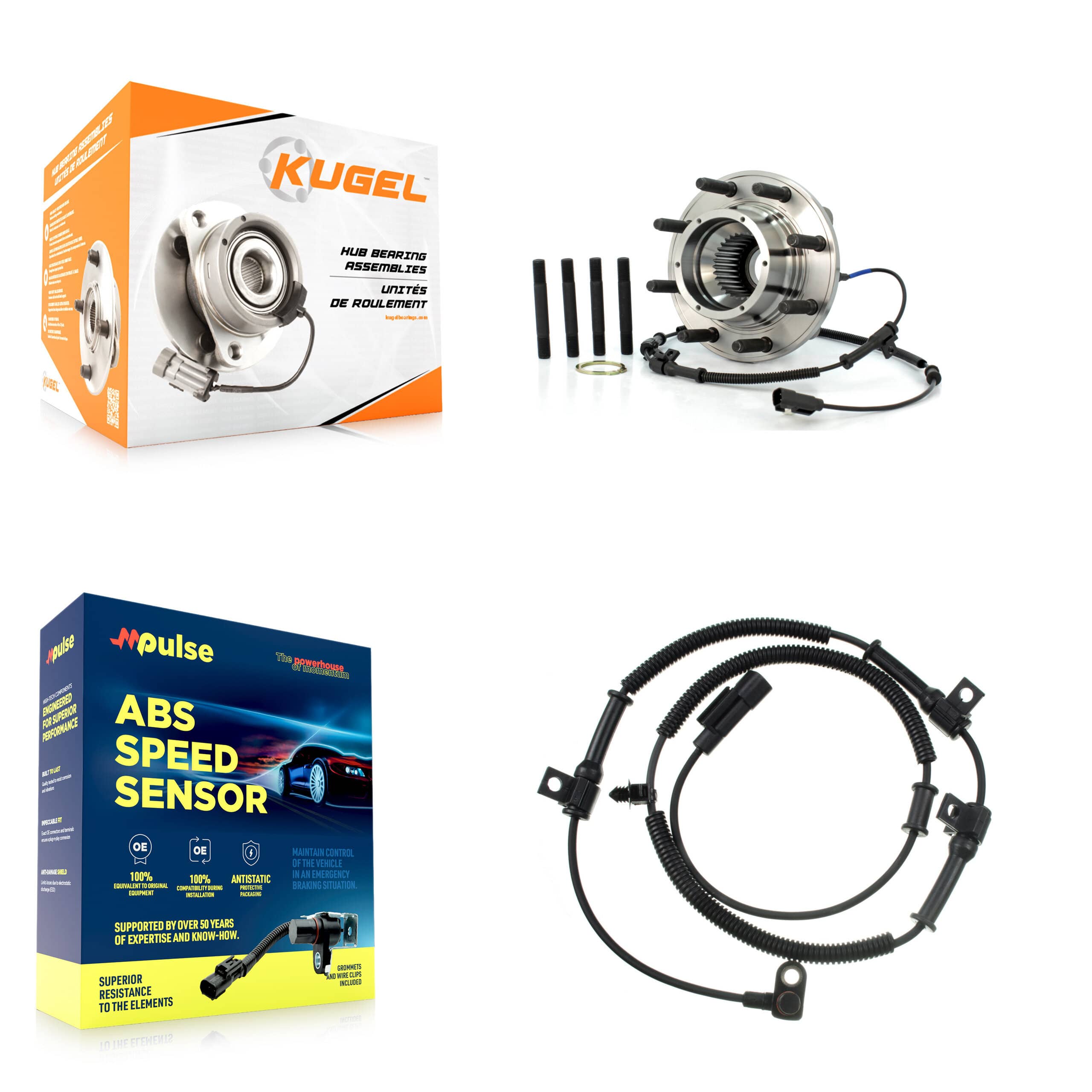Kugel - K7S-100210 - Front Wheel Bearing and Hub Assembly Kits