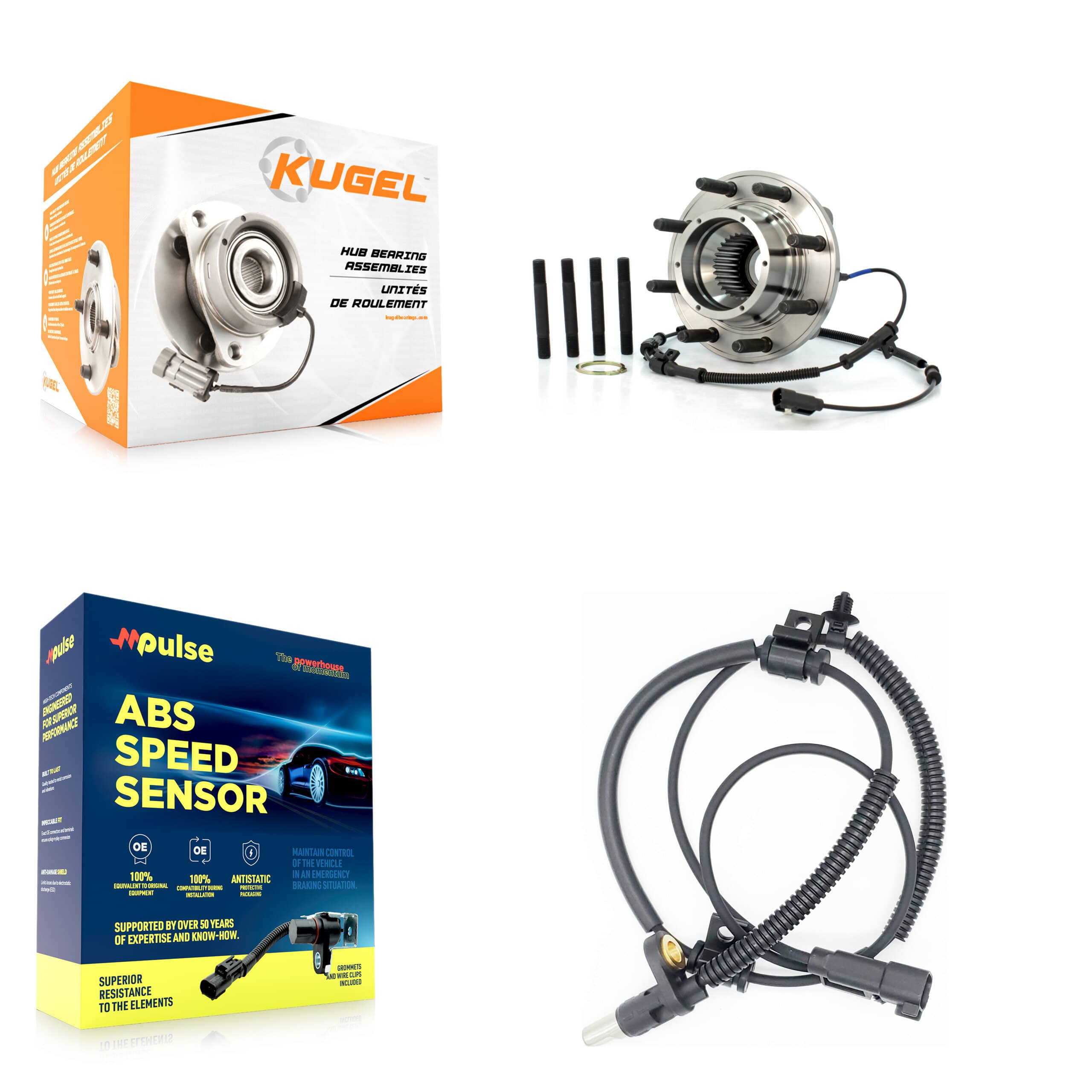 Kugel - K7S-100211 - Front Wheel Bearing and Hub Assembly Kits
