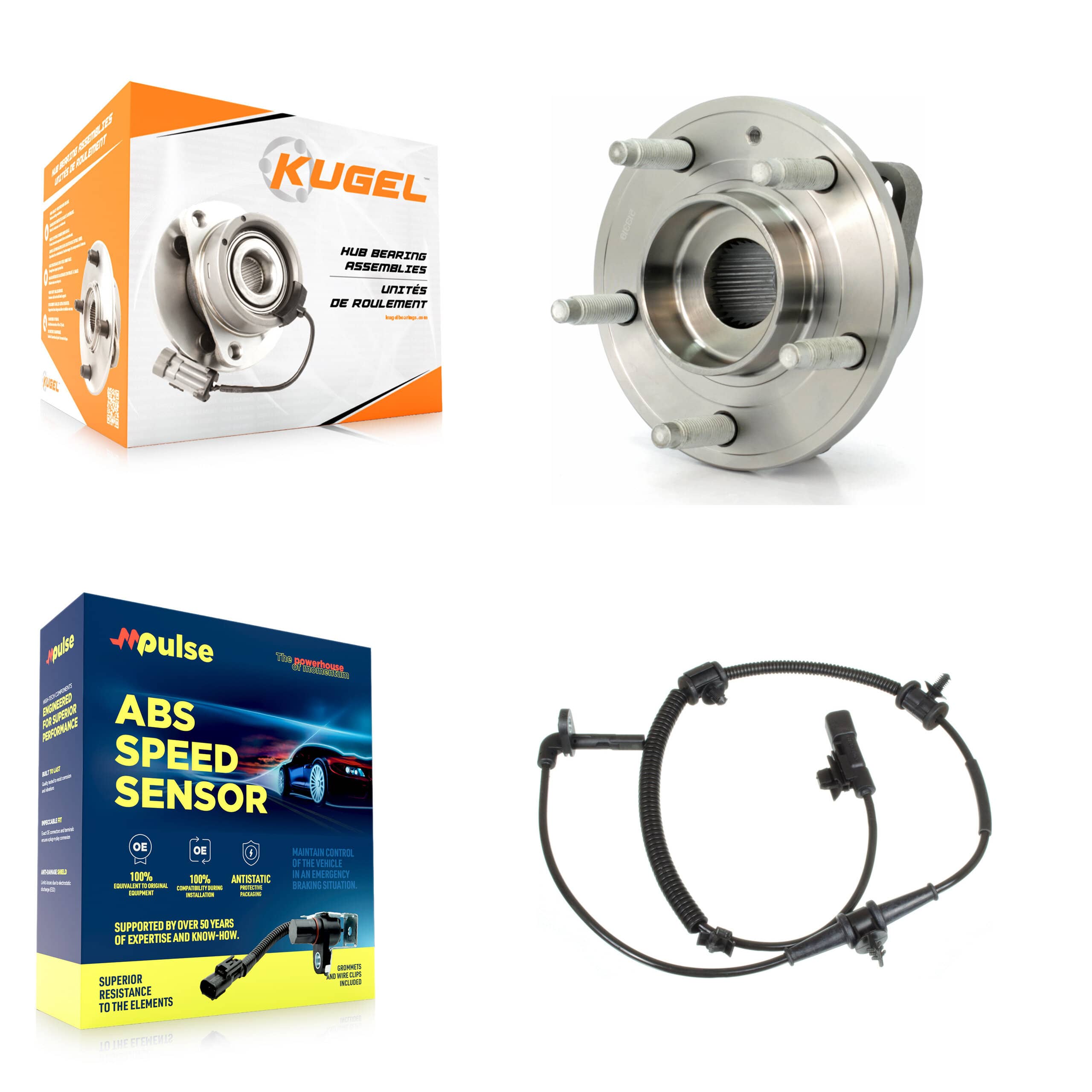 Kugel - K7S-100216 - Front Wheel Bearing and Hub Assembly Kits