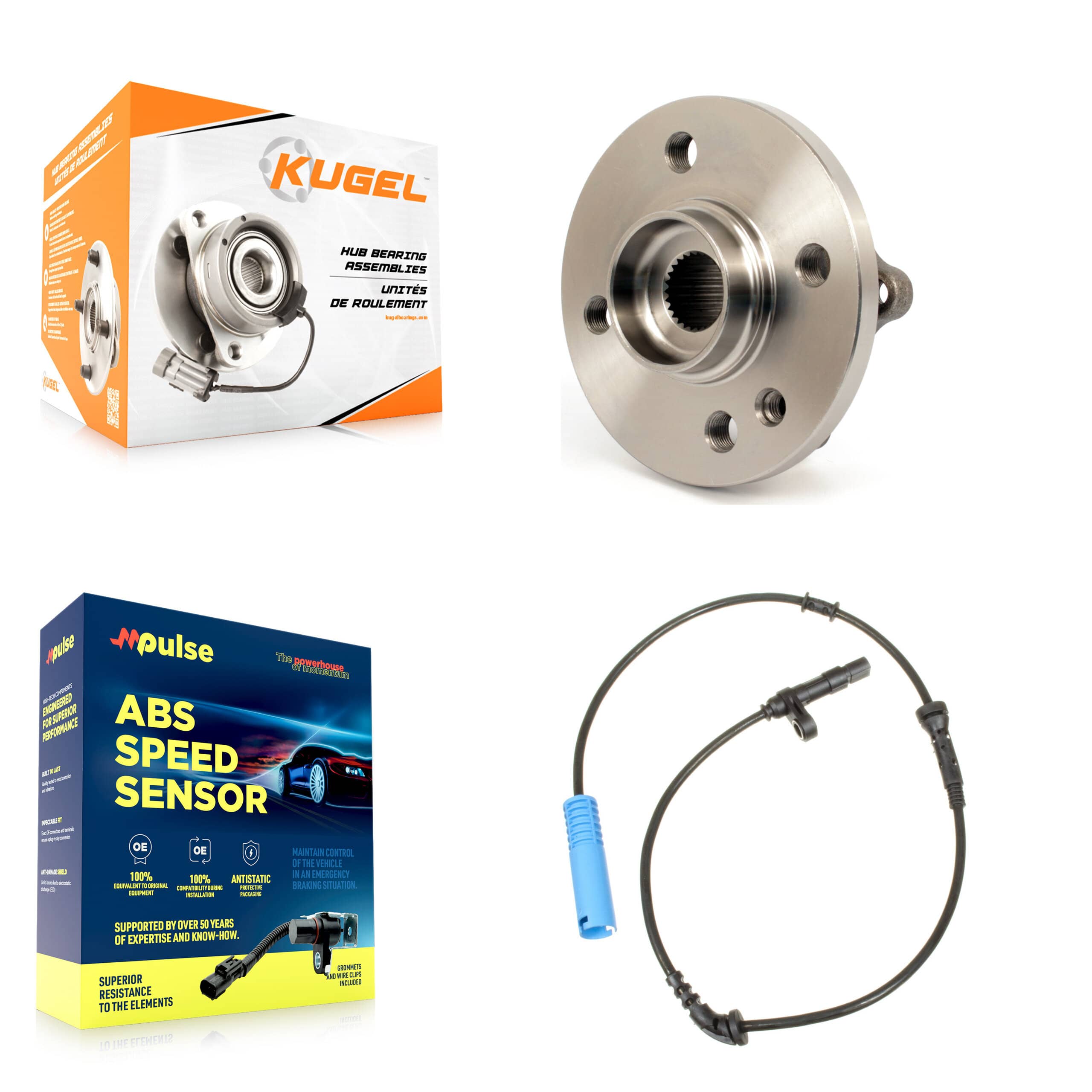 Kugel - K7S-100240 - Front Wheel Bearing and Hub Assembly Kits