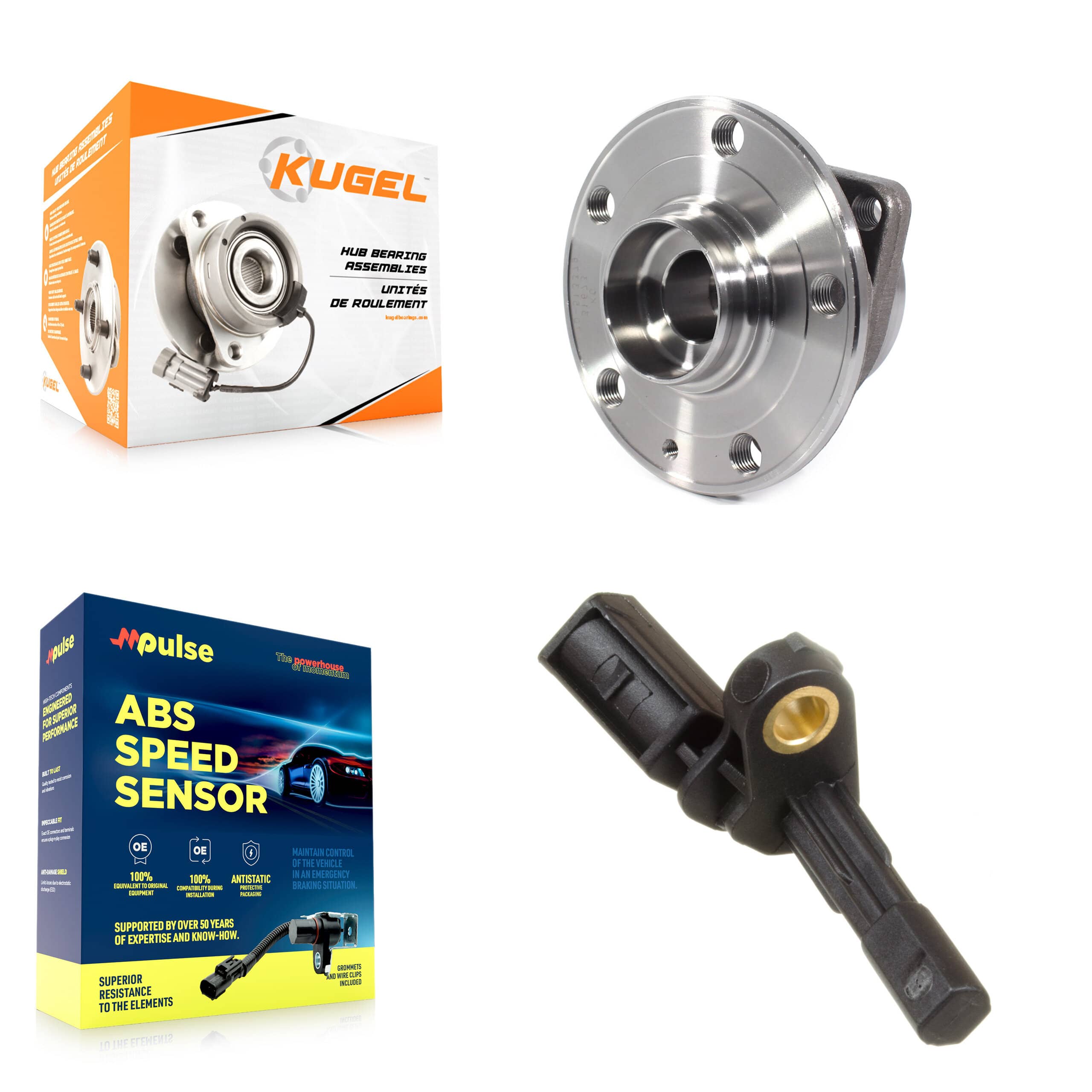 Kugel - K7S-100343 - Rear Wheel Bearing and Hub Assembly Kits